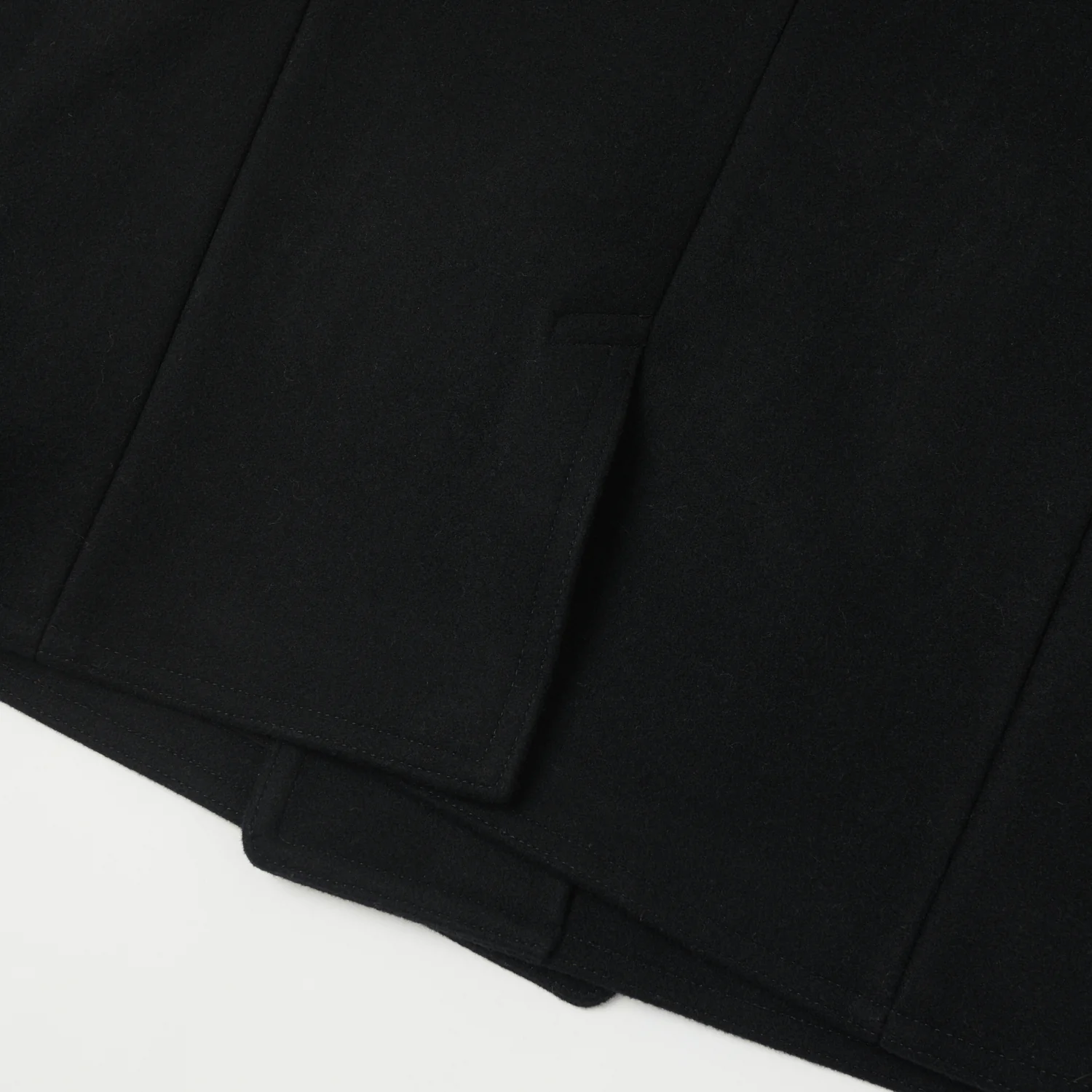 Buzz Rickson x William Gibson U.S. Navy Pea Coat - Black - Image 4