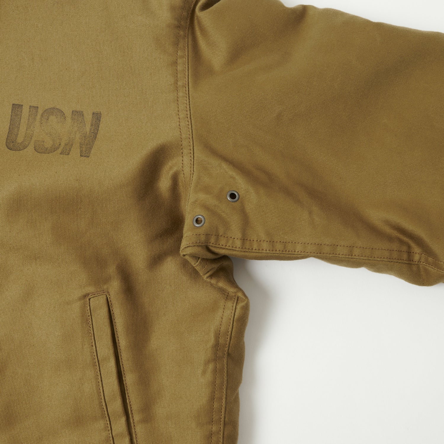 Buzz Rickson's U.S. Navy N-1 Deck Jacket - Khaki Demotex - Image 4