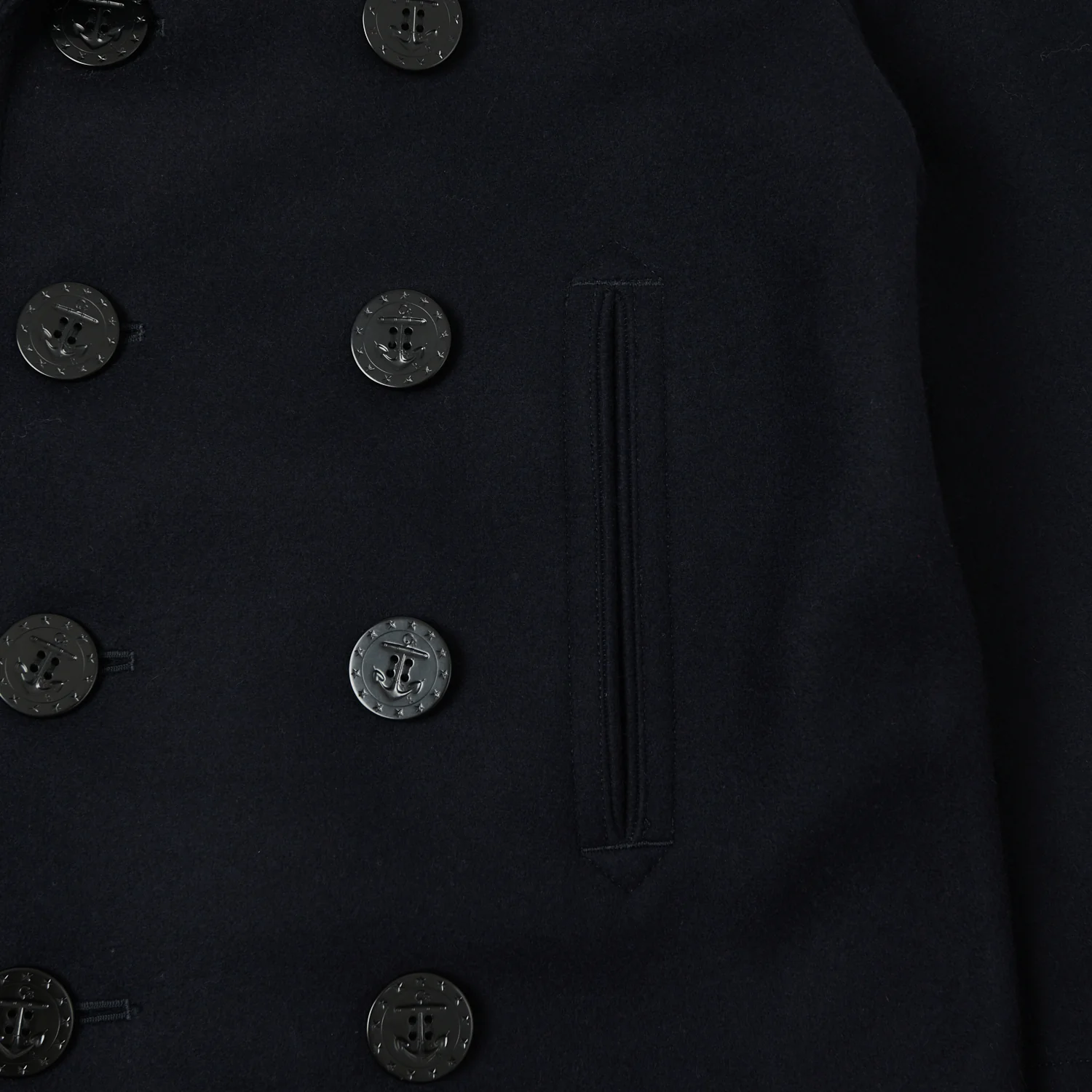 Buzz Rickson's U.S. Navy Pea Coat - Navy - Image 3