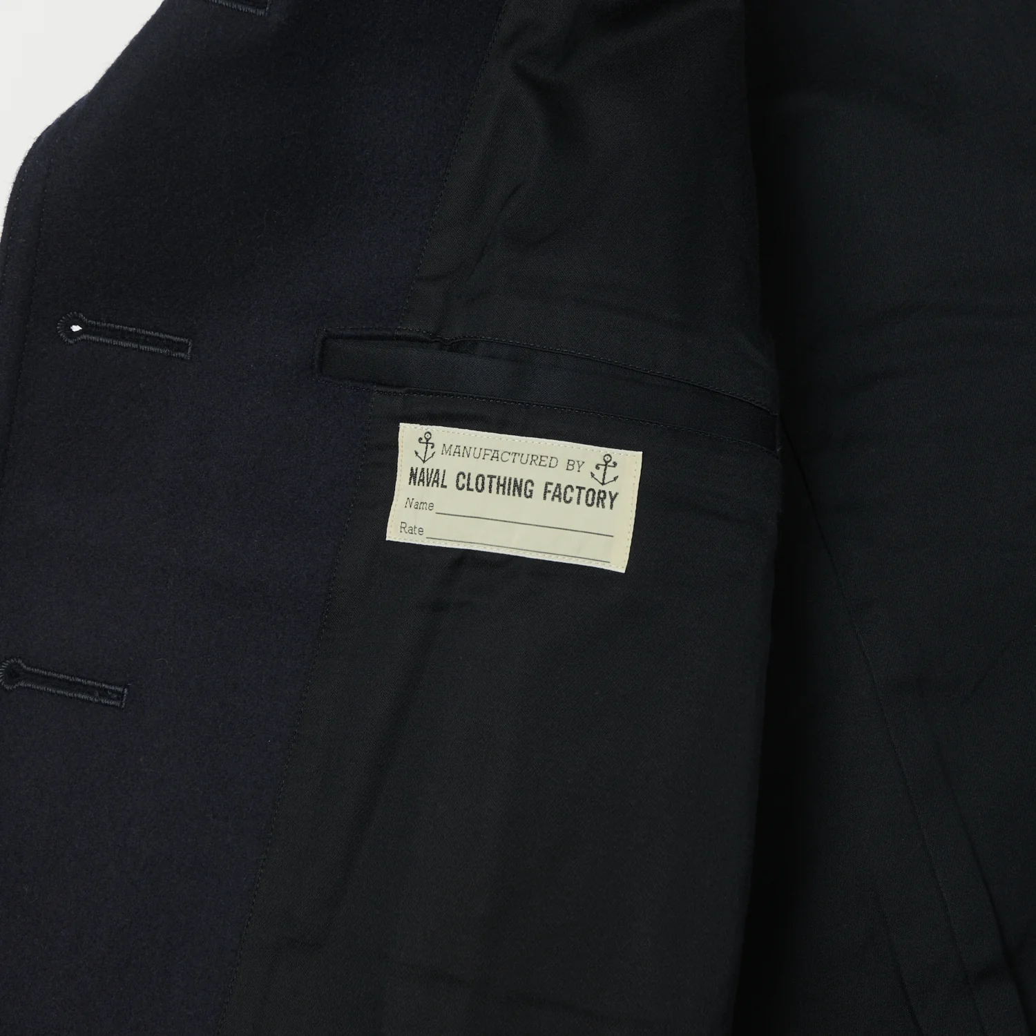 Buzz Rickson's U.S. Navy Pea Coat - Navy - Image 4