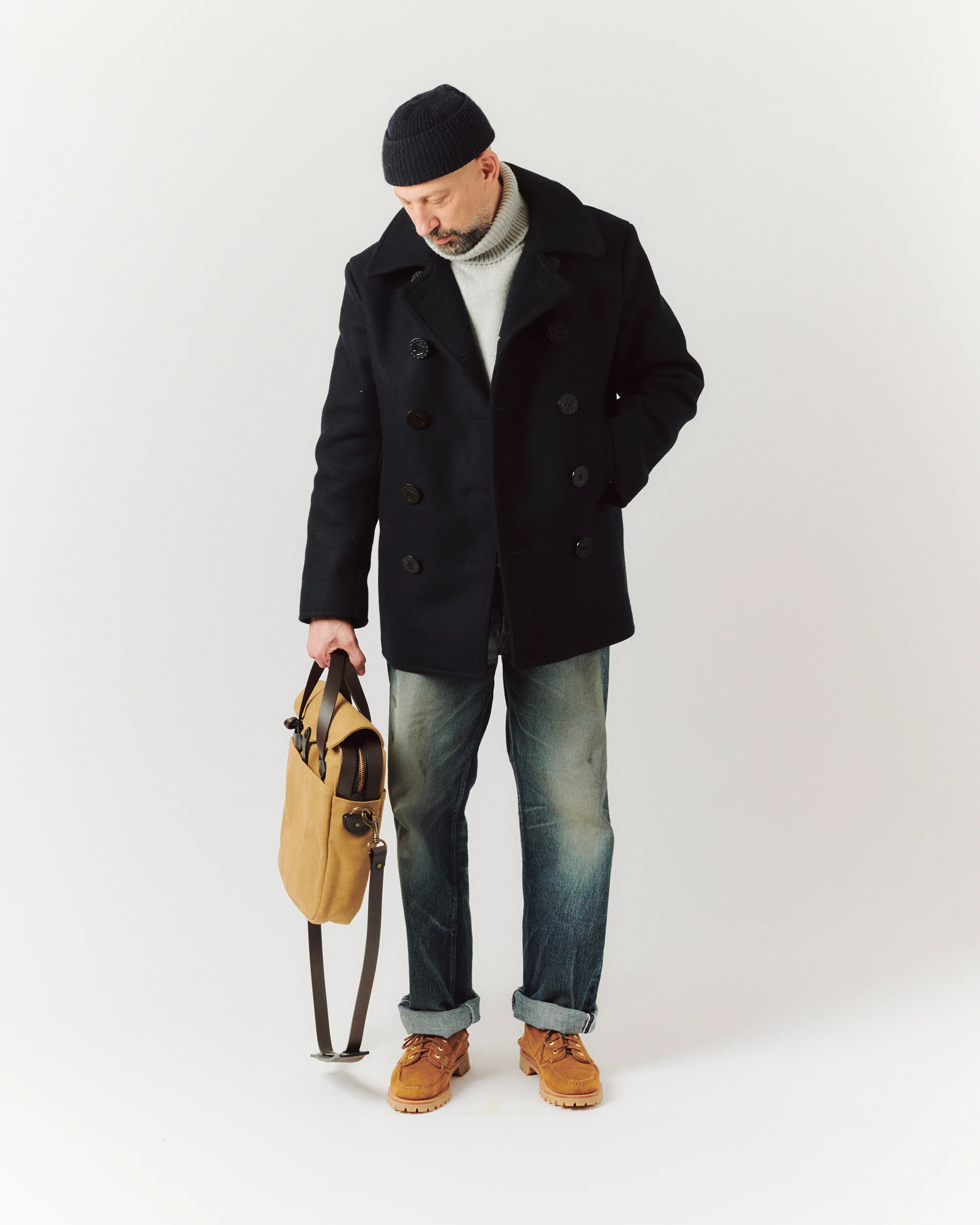 Buzz Rickson's U.S. Navy Pea Coat - Navy - Image 7