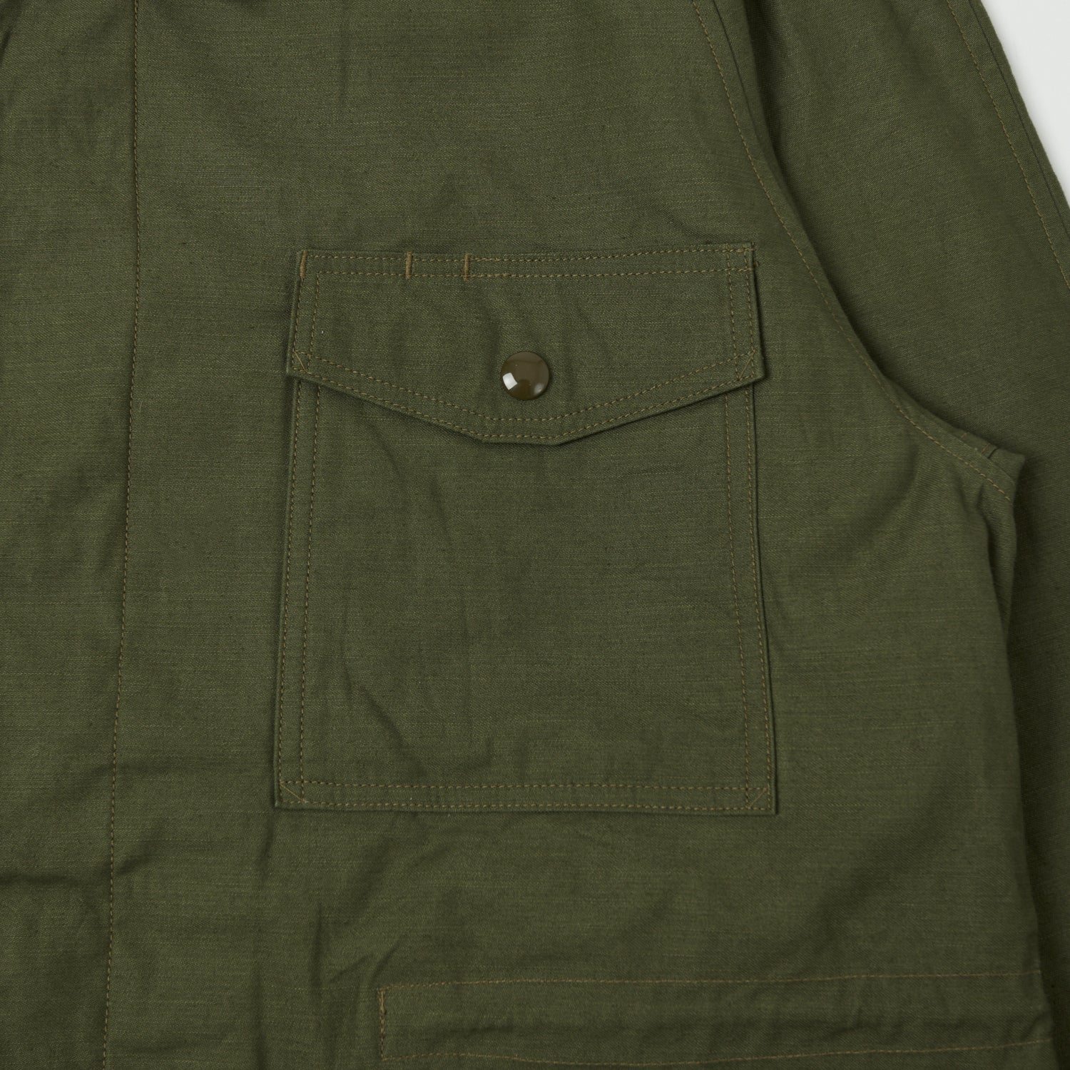 Buzz Rickson's Wind Resistant Field Jacket - Olive Drab - Image 4
