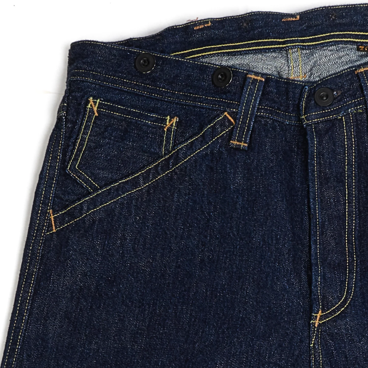 Freewheelers & Co Union Special Overalls 'Bake Head' 14oz Denim Overall - Rinsed - Image 7