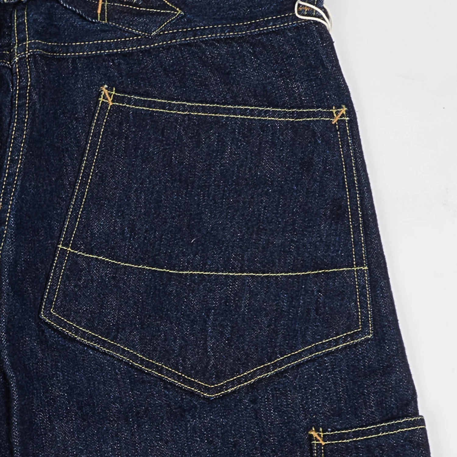 Freewheelers & Co Union Special Overalls 'Bake Head' 14oz Denim Overall - Rinsed - Image 9