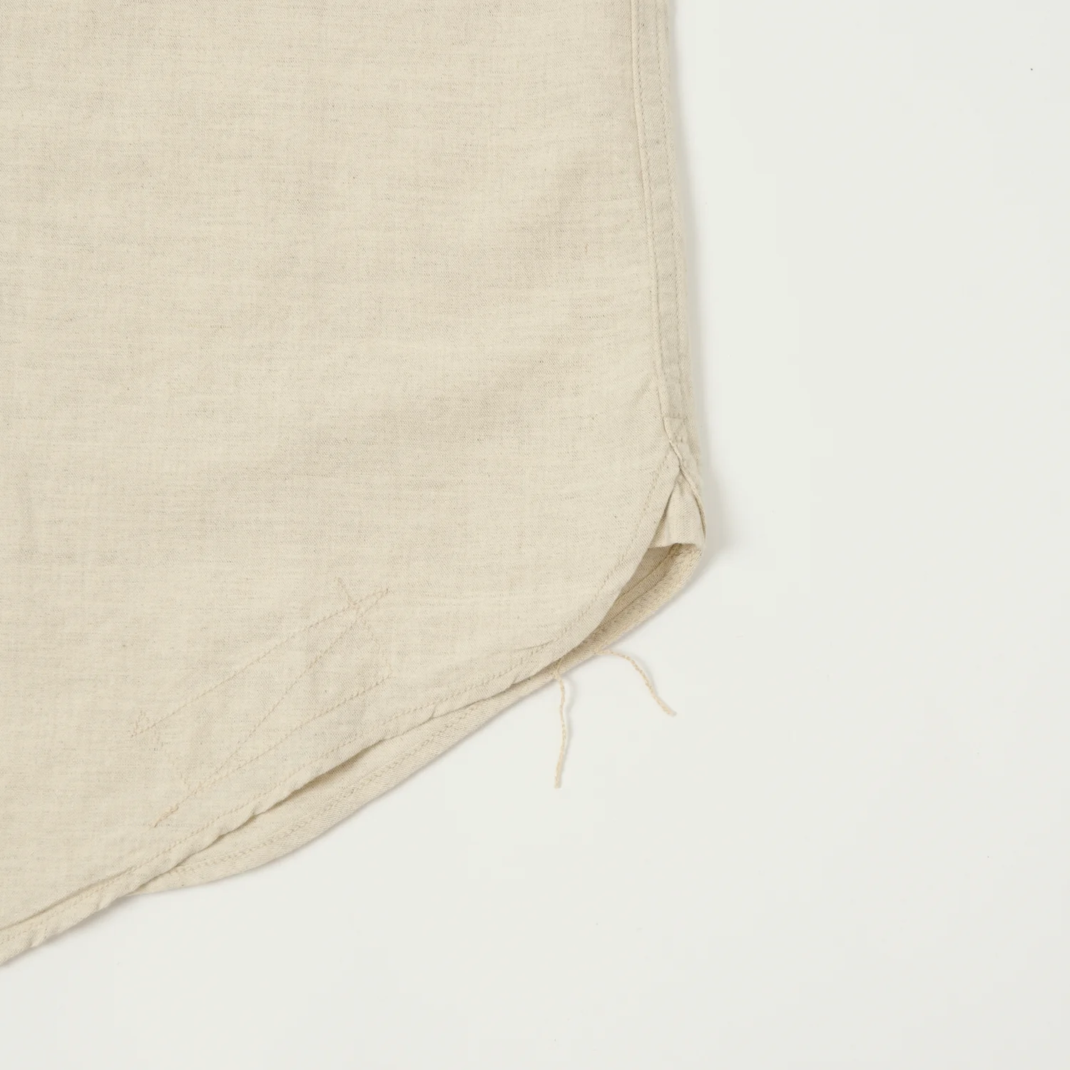 Freewheelers & Co Union Special Overalls 'Big Bertha' S/S Chambray Work Shirt - White - Image 5