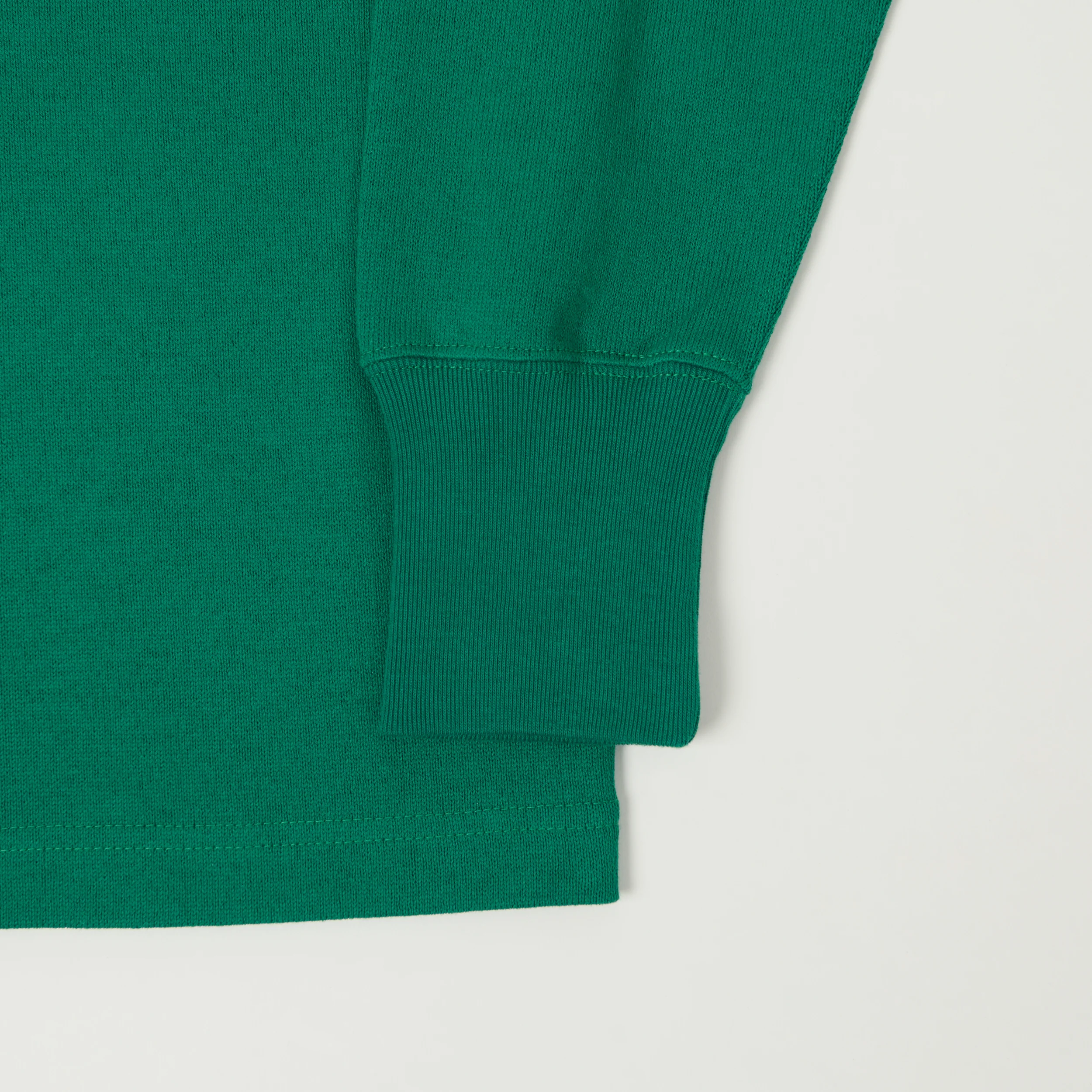 Freewheelers & Co Power Wear 'Claw' Long Sleeve Henley - Green - Image 4