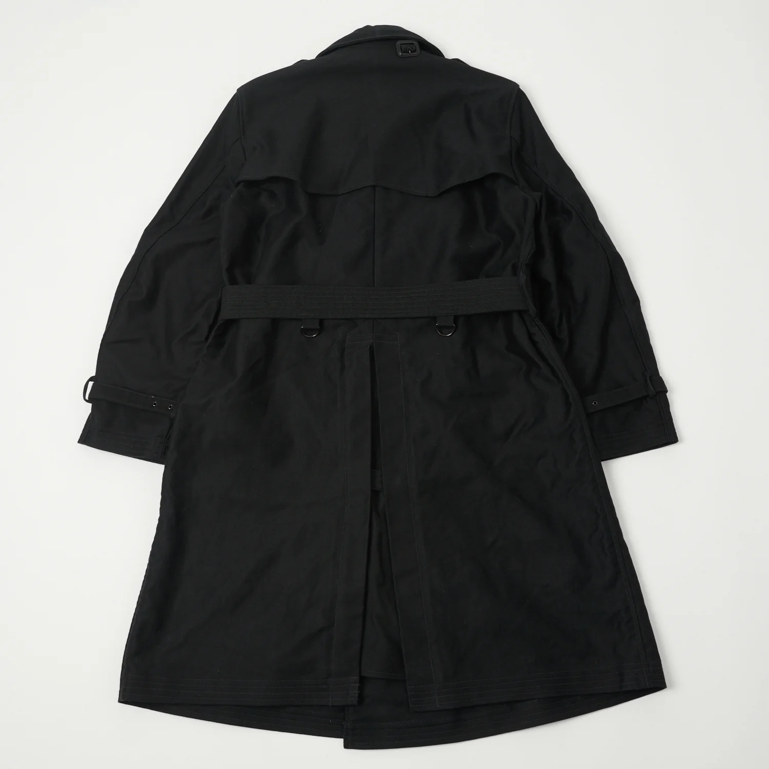 Freewheelers & Co Great Lakes 'Gifford' Trench Coat - Deep Black - Image 10