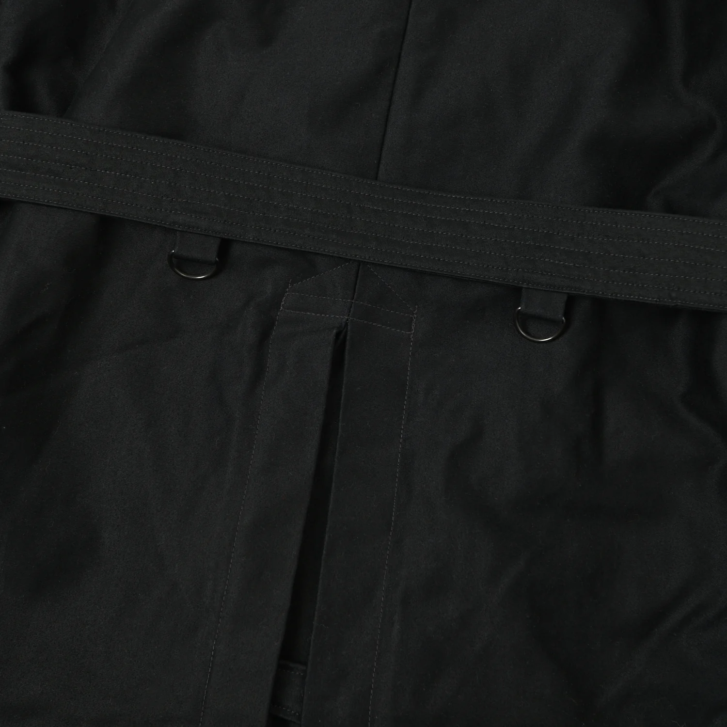 Freewheelers & Co Great Lakes 'Gifford' Trench Coat - Deep Black - Image 6