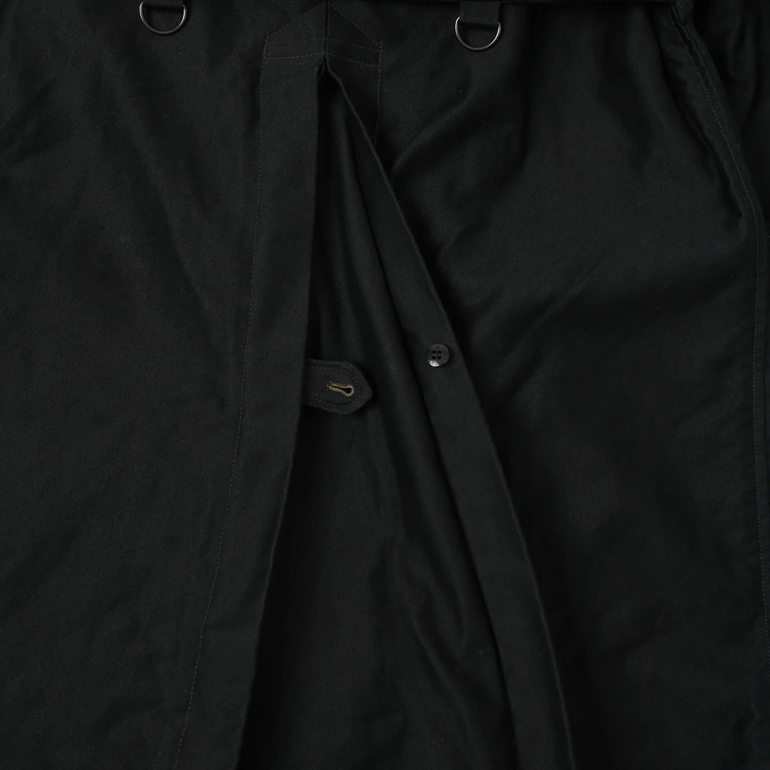 Freewheelers & Co Great Lakes 'Gifford' Trench Coat - Deep Black - Image 8