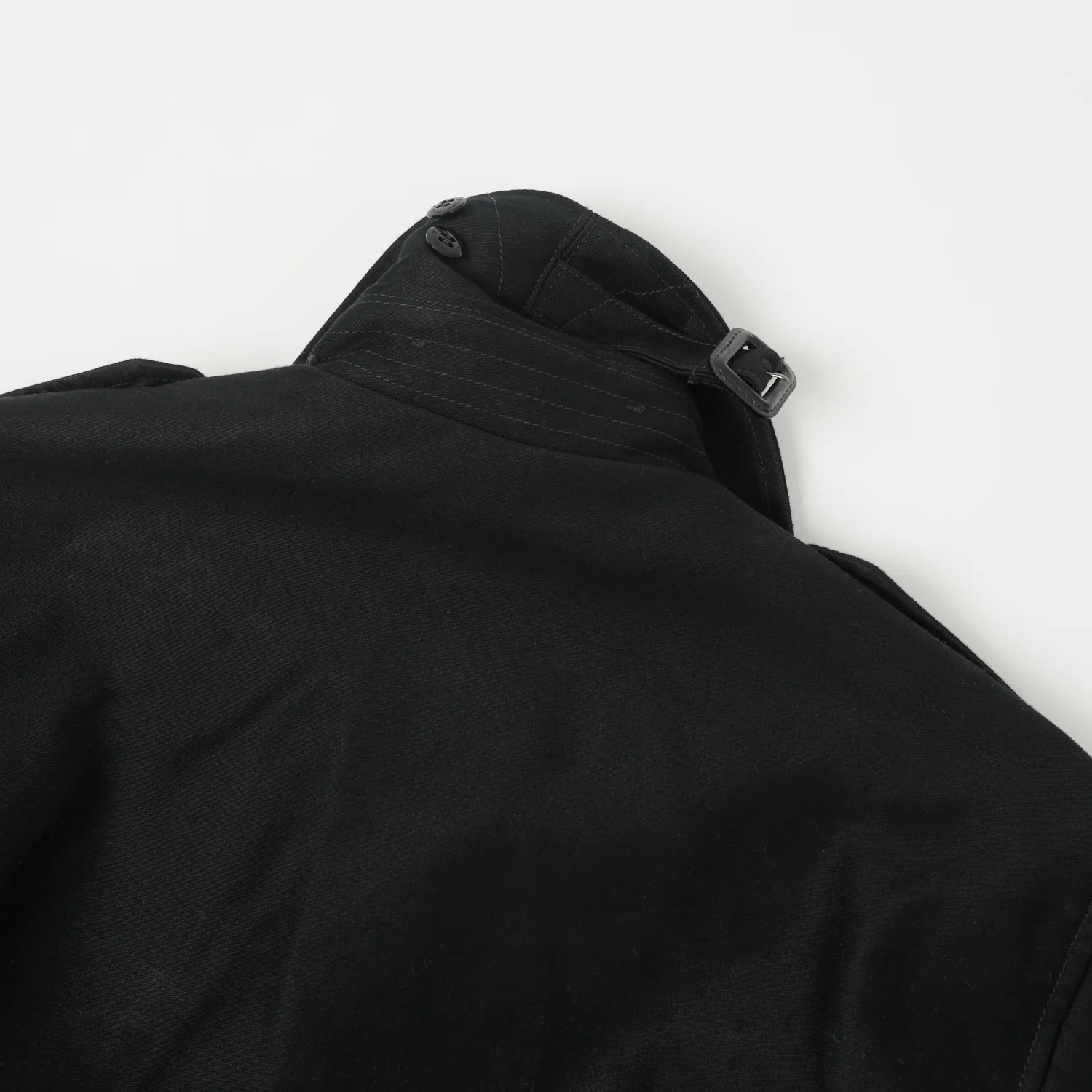Freewheelers & Co Great Lakes 'Gifford' Trench Coat - Deep Black - Image 9