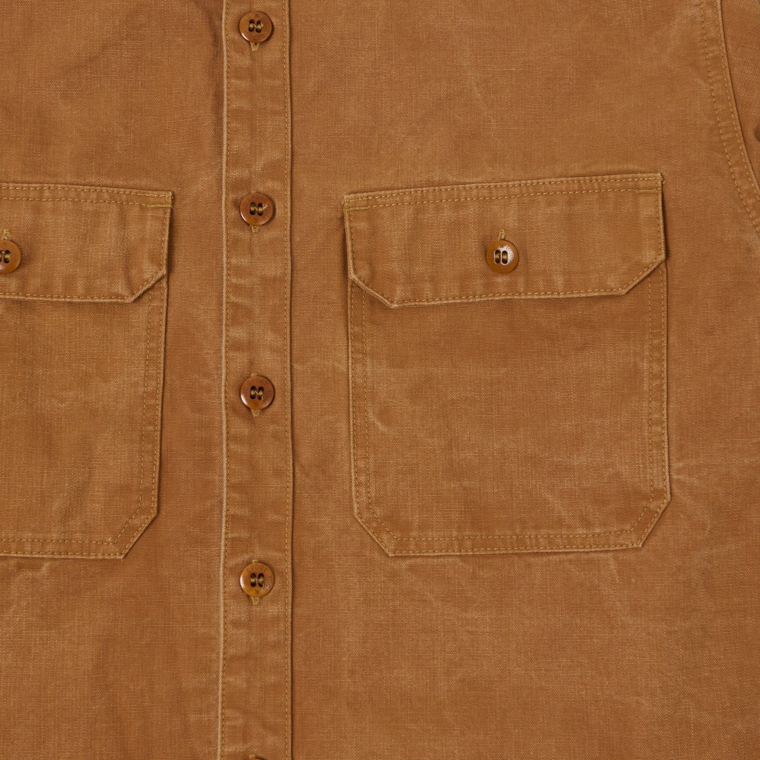 Freewheelers & Co Great Lakes 'Uplander' L/S Work Shirt - Brown - Image 3