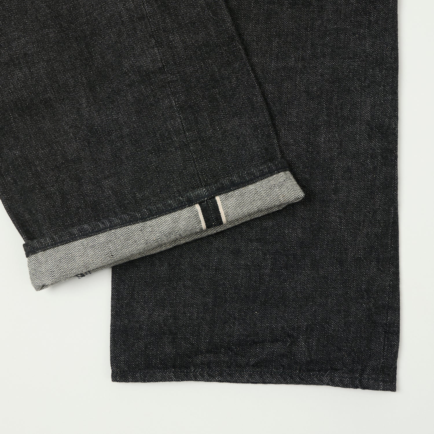 FULLCOUNT 0105 13.7oz Wide Straight Jean - Black One Wash - Image 3