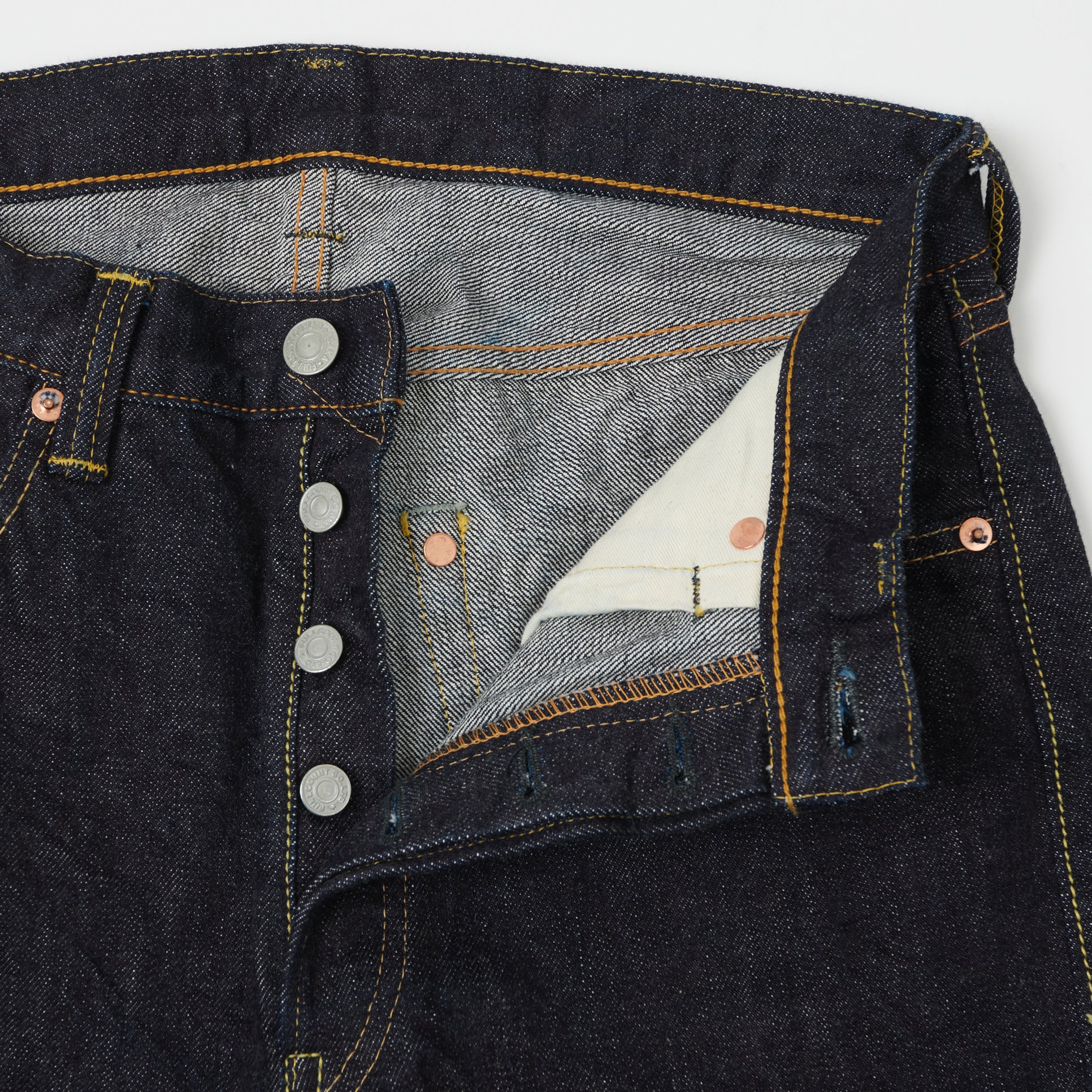 FULLCOUNT 1101XX 15.5oz Loose Straight Jean - One Wash - Image 3