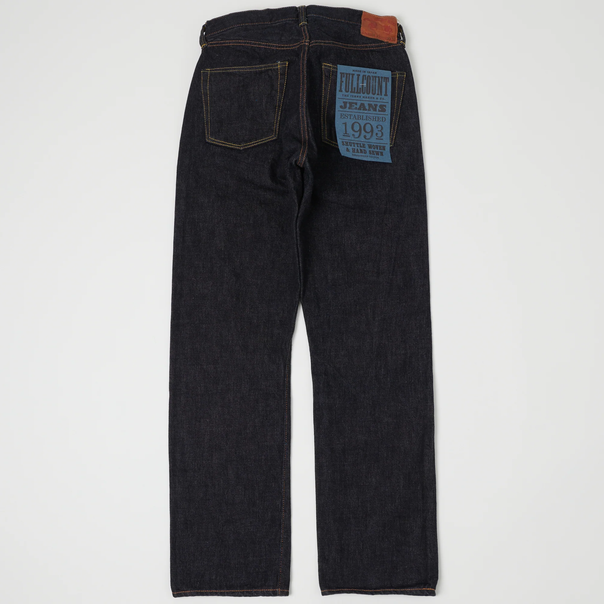FULLCOUNT 1101XX 15.5oz Loose Straight Jean - One Wash - Image 6