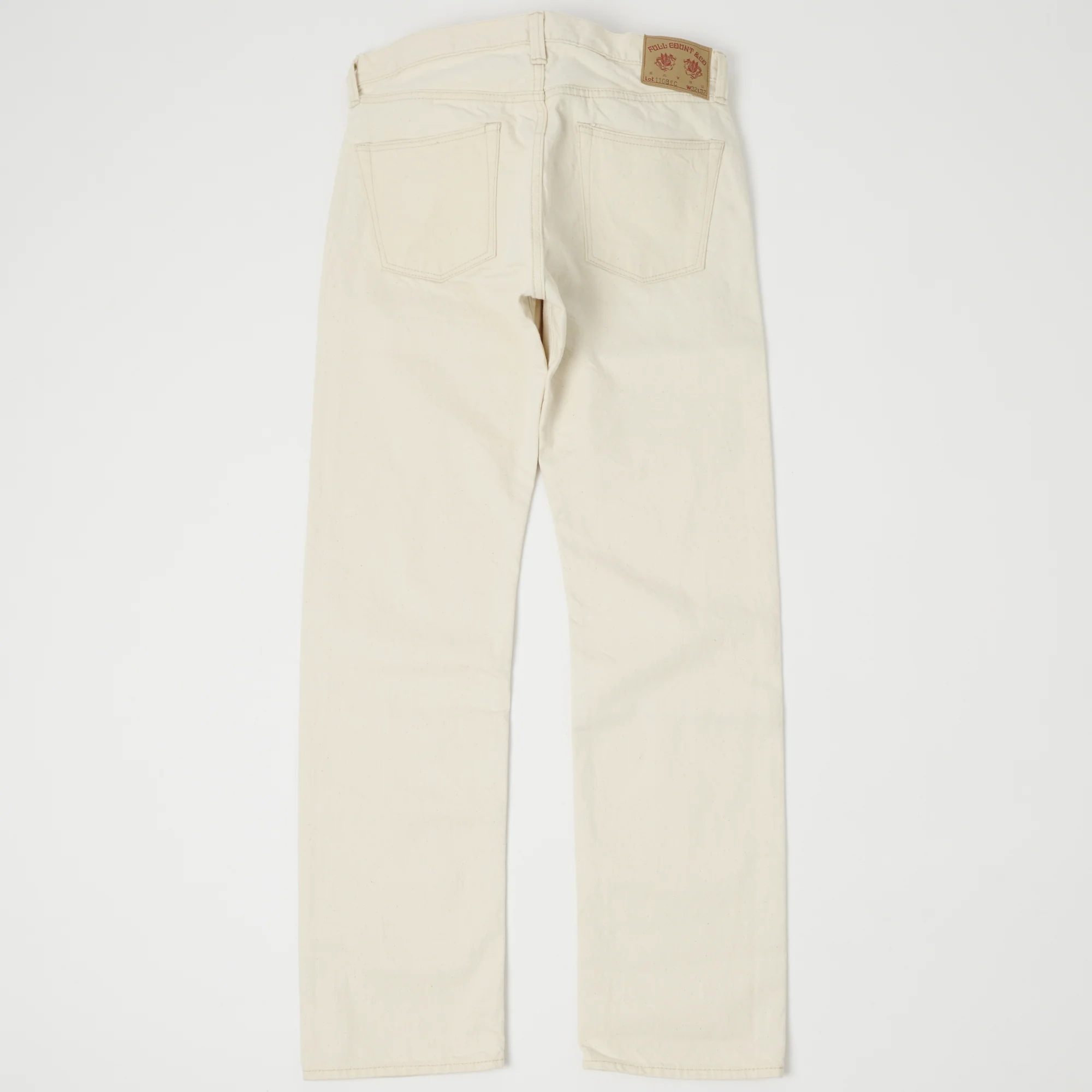 FULLCOUNT 1108 13.7oz Regular Straight Jean - Ecru One Wash - Image 3