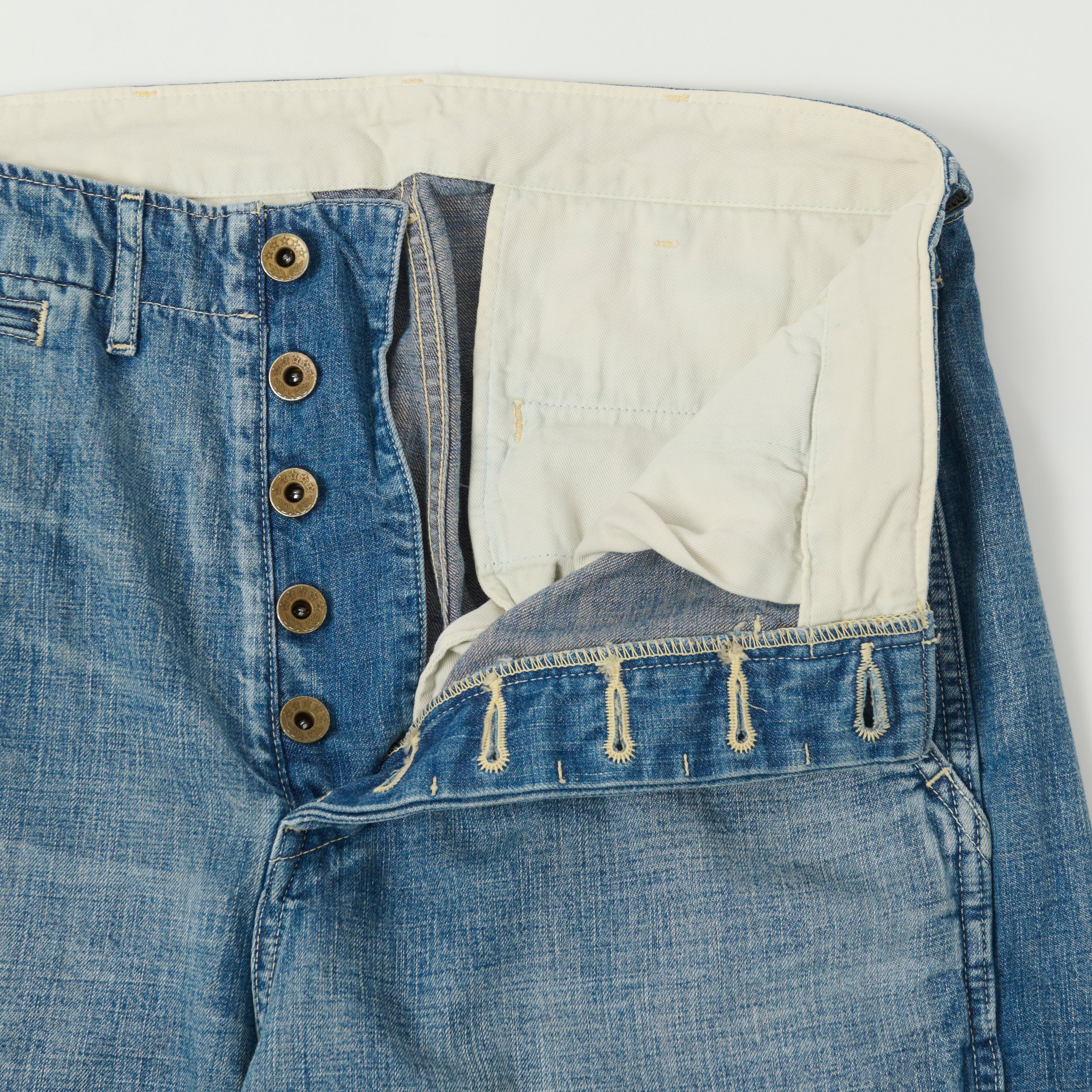 FULLCOUNT 1201 10.5oz Denim Trouser - Heavy Wash - Image 3