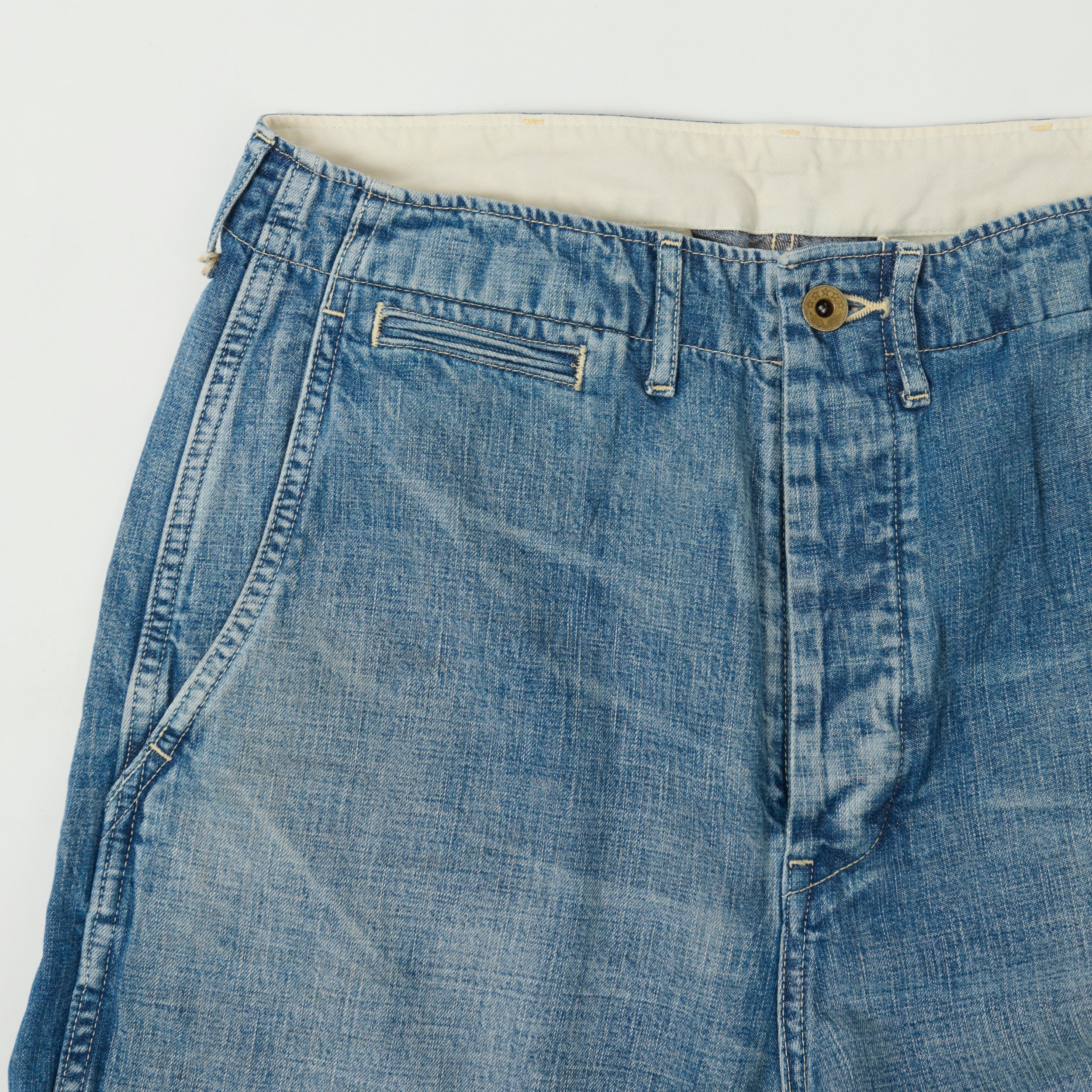 FULLCOUNT 1201 10.5oz Denim Trouser - Heavy Wash - Image 4