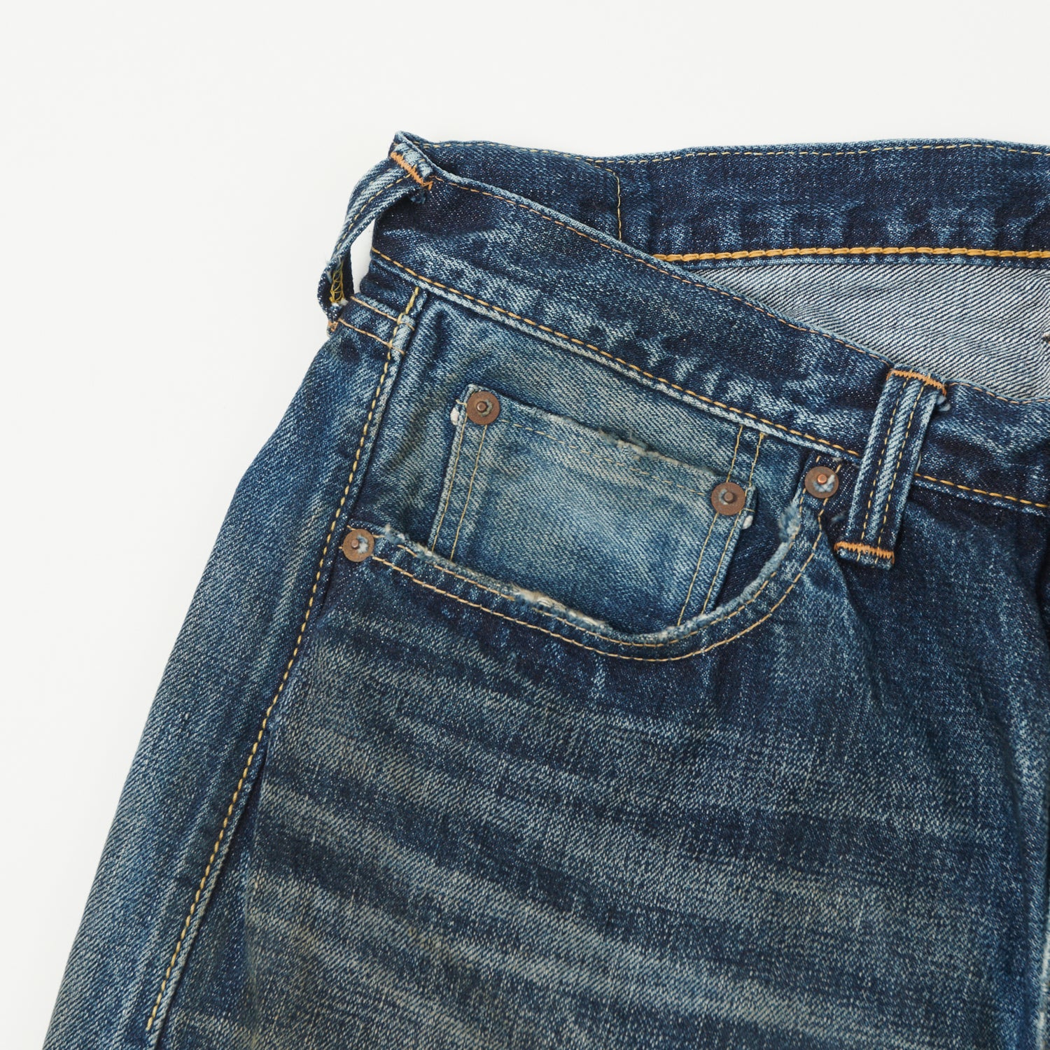 FULLCOUNT 0105XX 15.5oz Wide Straight Jean - 'Fear of the Dark' Wash - Image 4