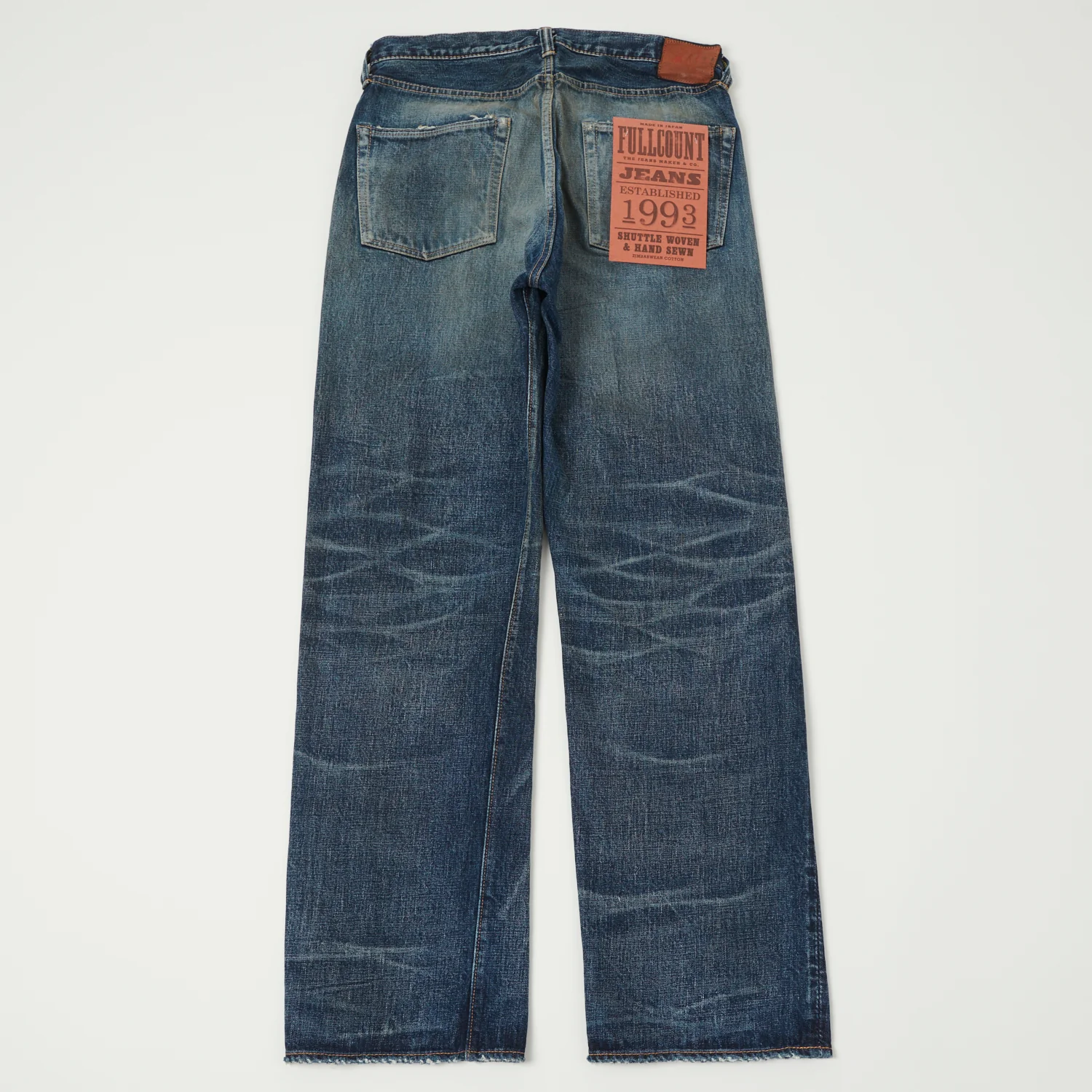 FULLCOUNT 0105XX 15.5oz Wide Straight Jean - 'Fear of the Dark' Wash - Image 6