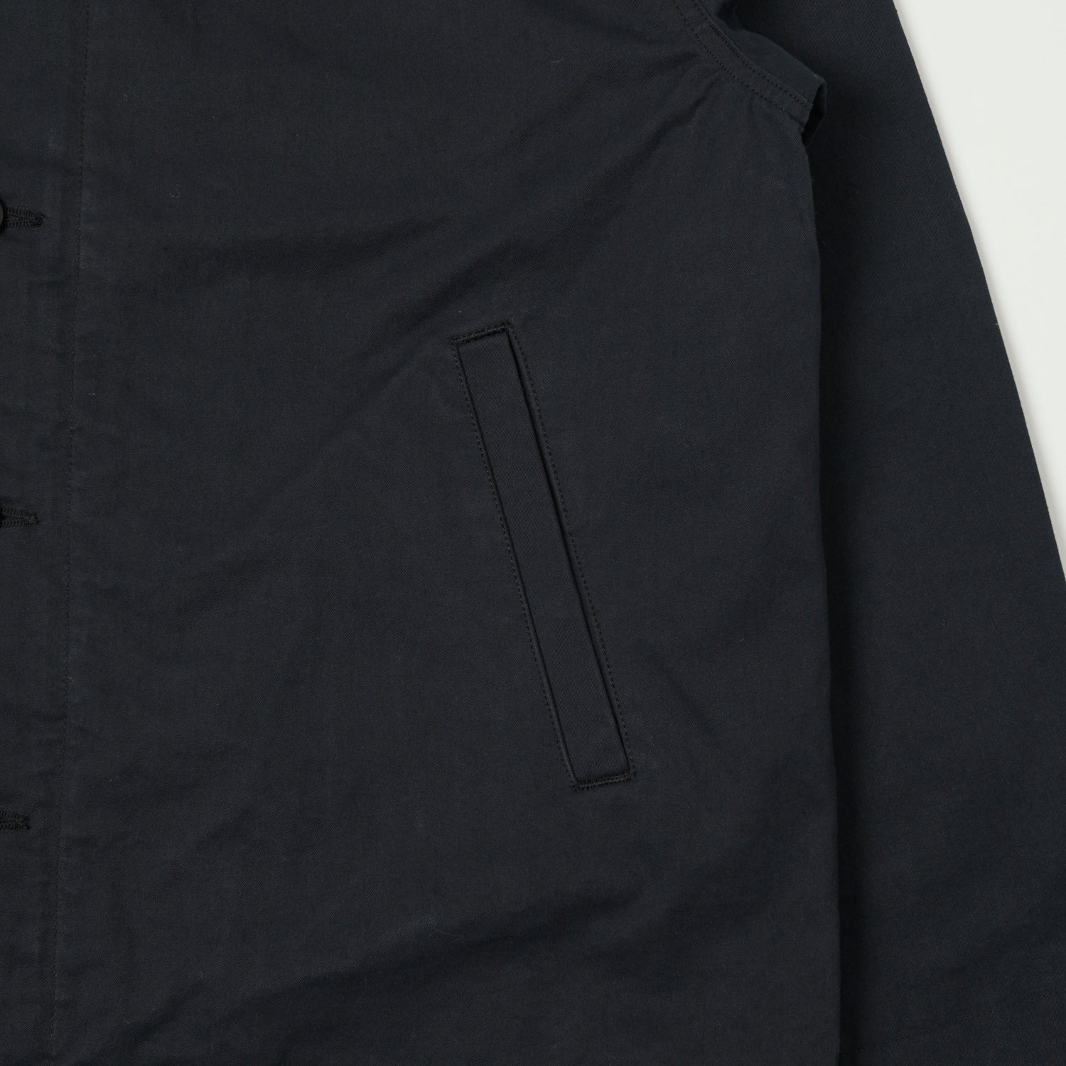 FULLCOUNT 2034 Old Japanese Twill U.S. Navy Utility Jacket - Black - Image 4