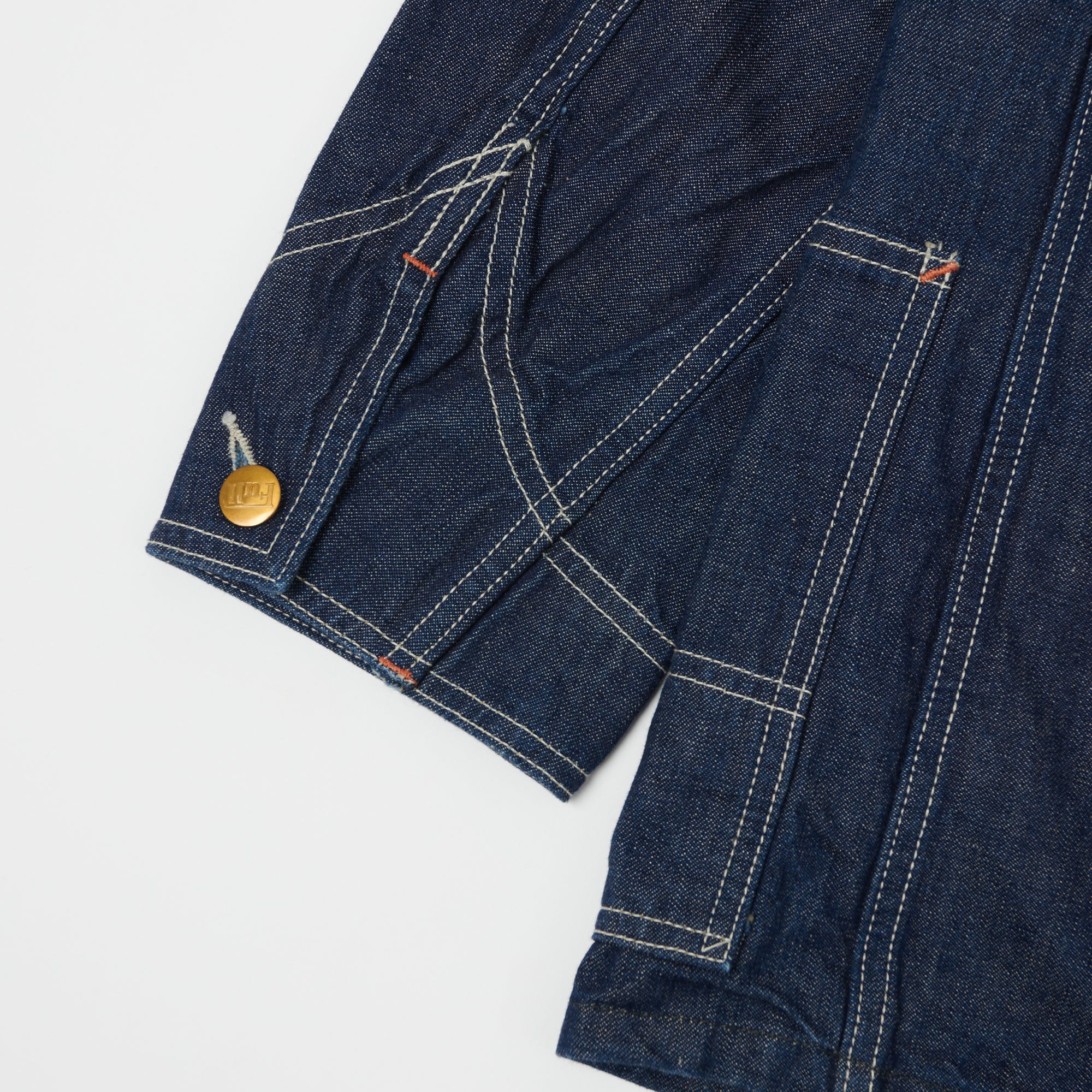 FULLCOUNT 2875 Denim Coverall Jacket - One Wash - Image 4