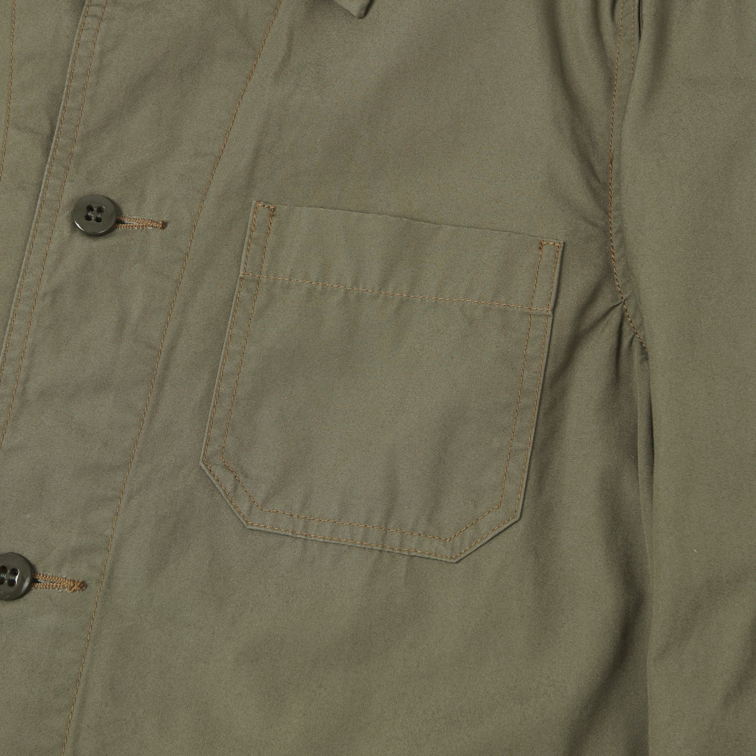 FULLCOUNT 2888 Poplin Atelier Coat - Ash Green - Image 3
