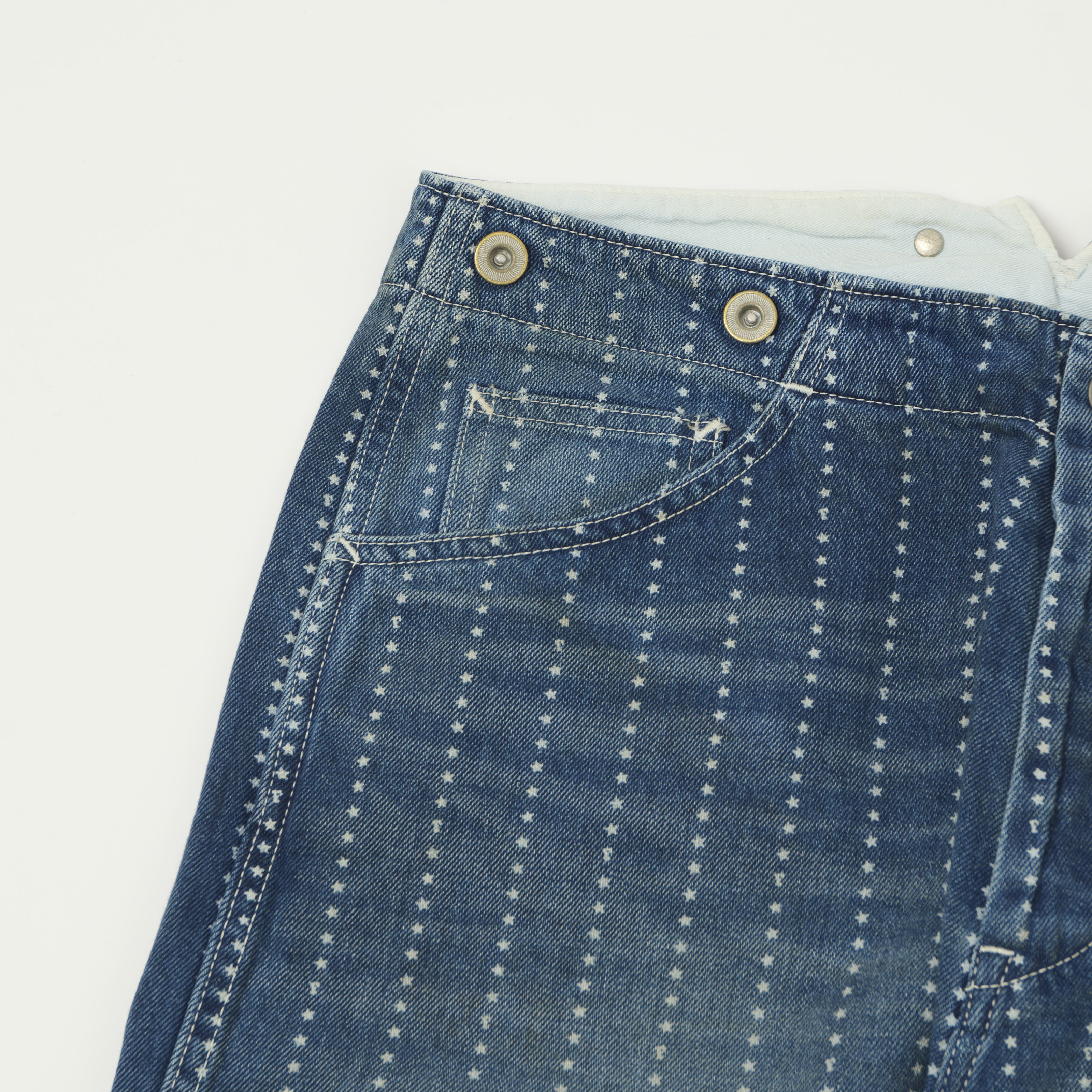 FULLCOUNT 1138 Star Wabash Workers Pants - Heavy Wash - Image 5