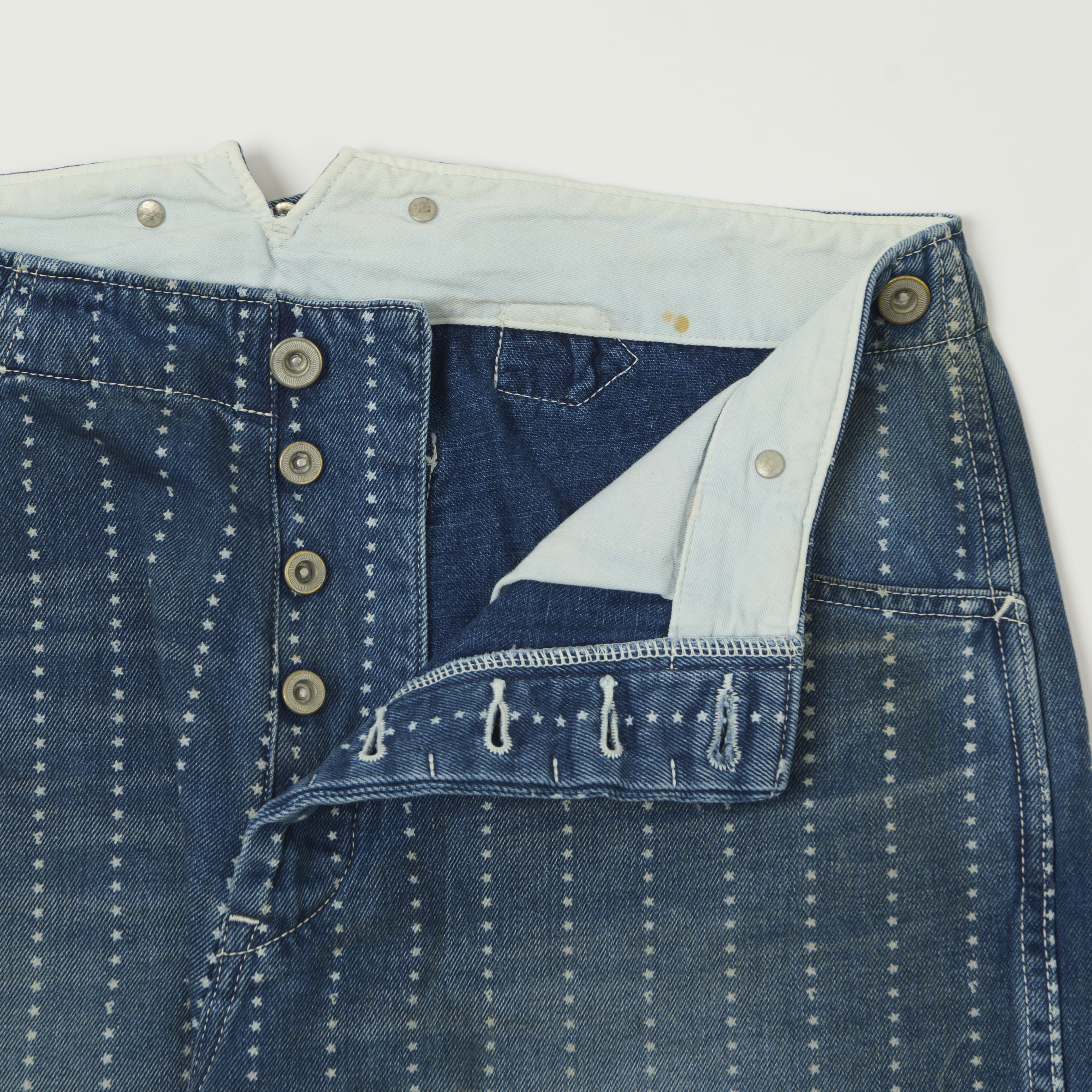FULLCOUNT 1138 Star Wabash Workers Pants - Heavy Wash - Image 7