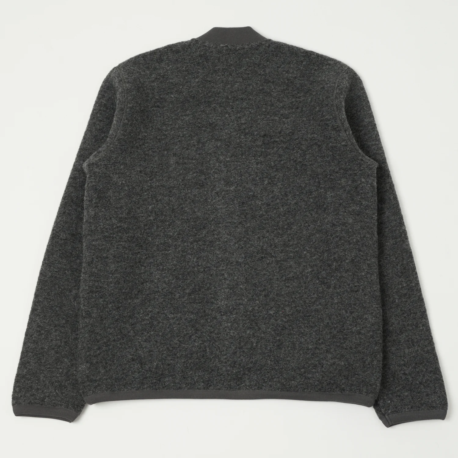 Hartford 'David' Knitted Wool Jacket - Charcoal - Image 4