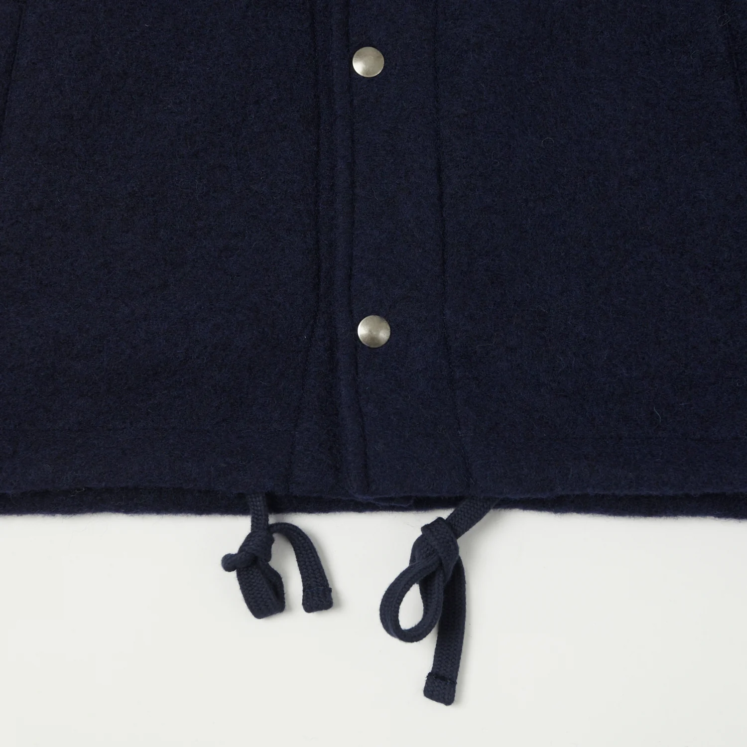 Hartford 'Duane' Knitted Wool Jacket - Navy - Image 3