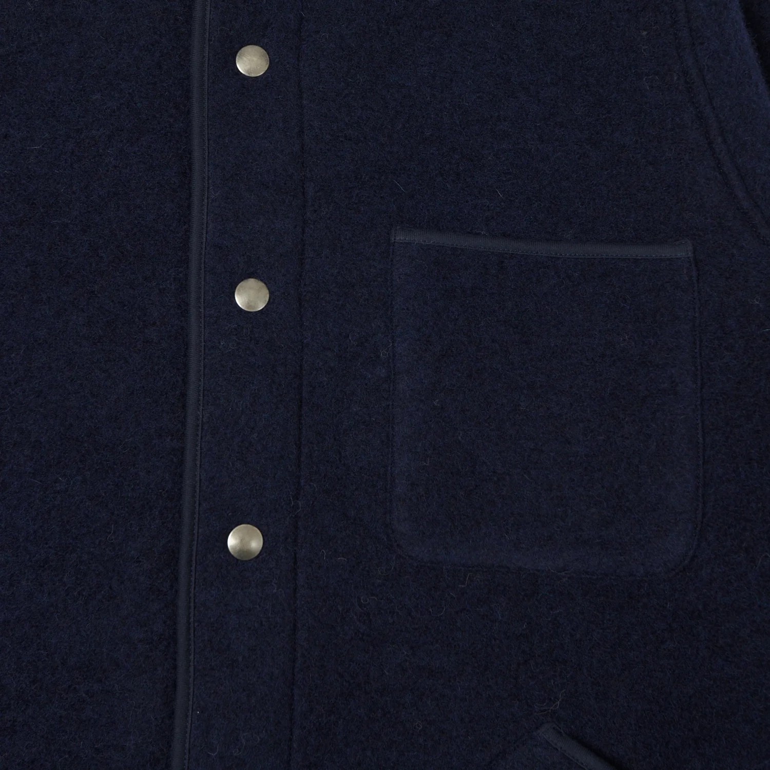 Hartford 'Jason' Knitted Wool Jacket - Navy - Image 4