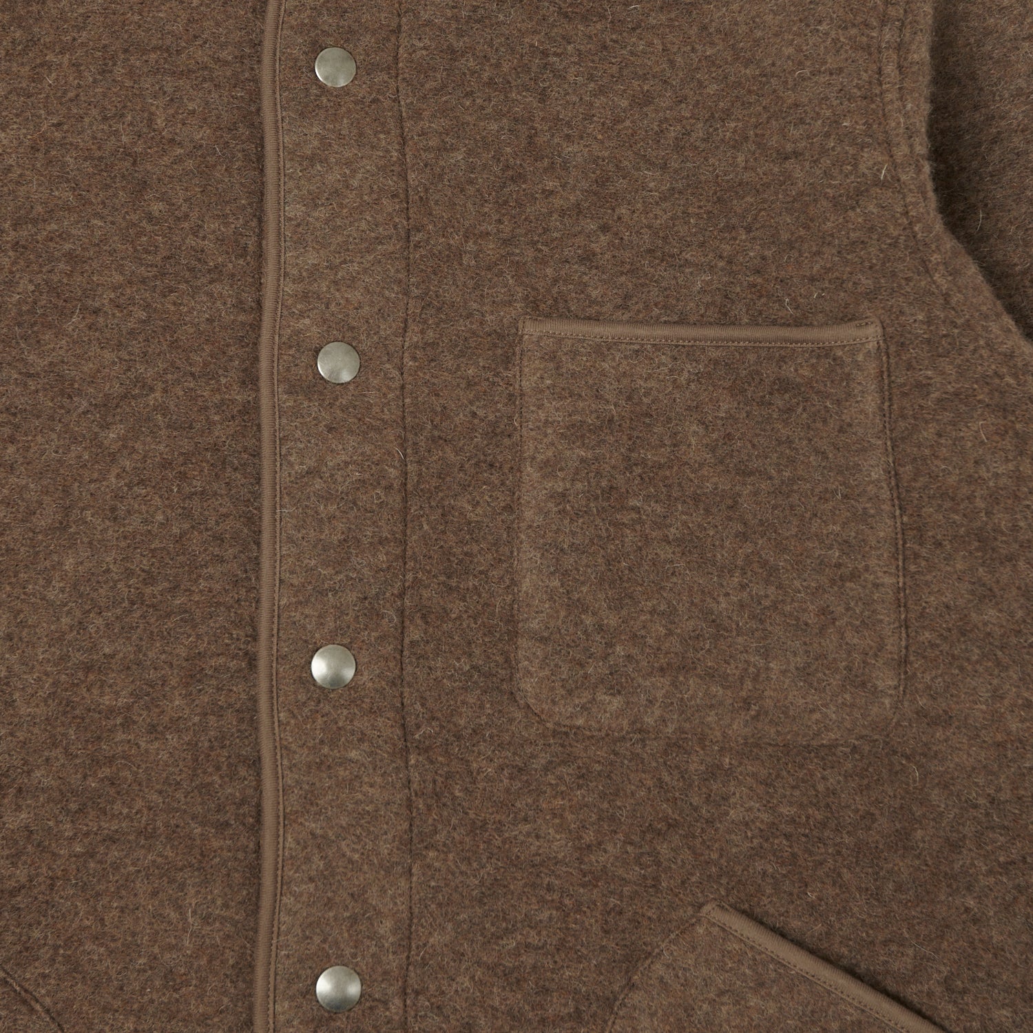 Hartford 'Jason' Knitted Wool Jacket - Nut - Image 4
