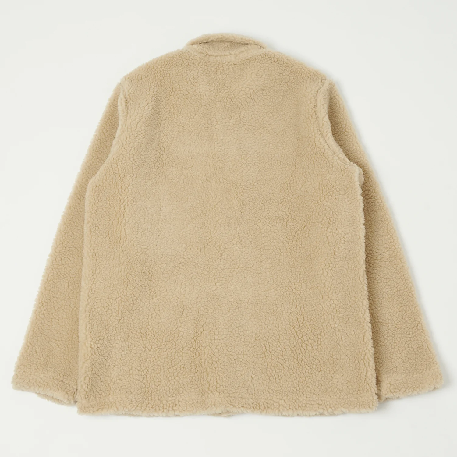 Hartford 'Utility' Fleece Jacket - Beige - Image 5