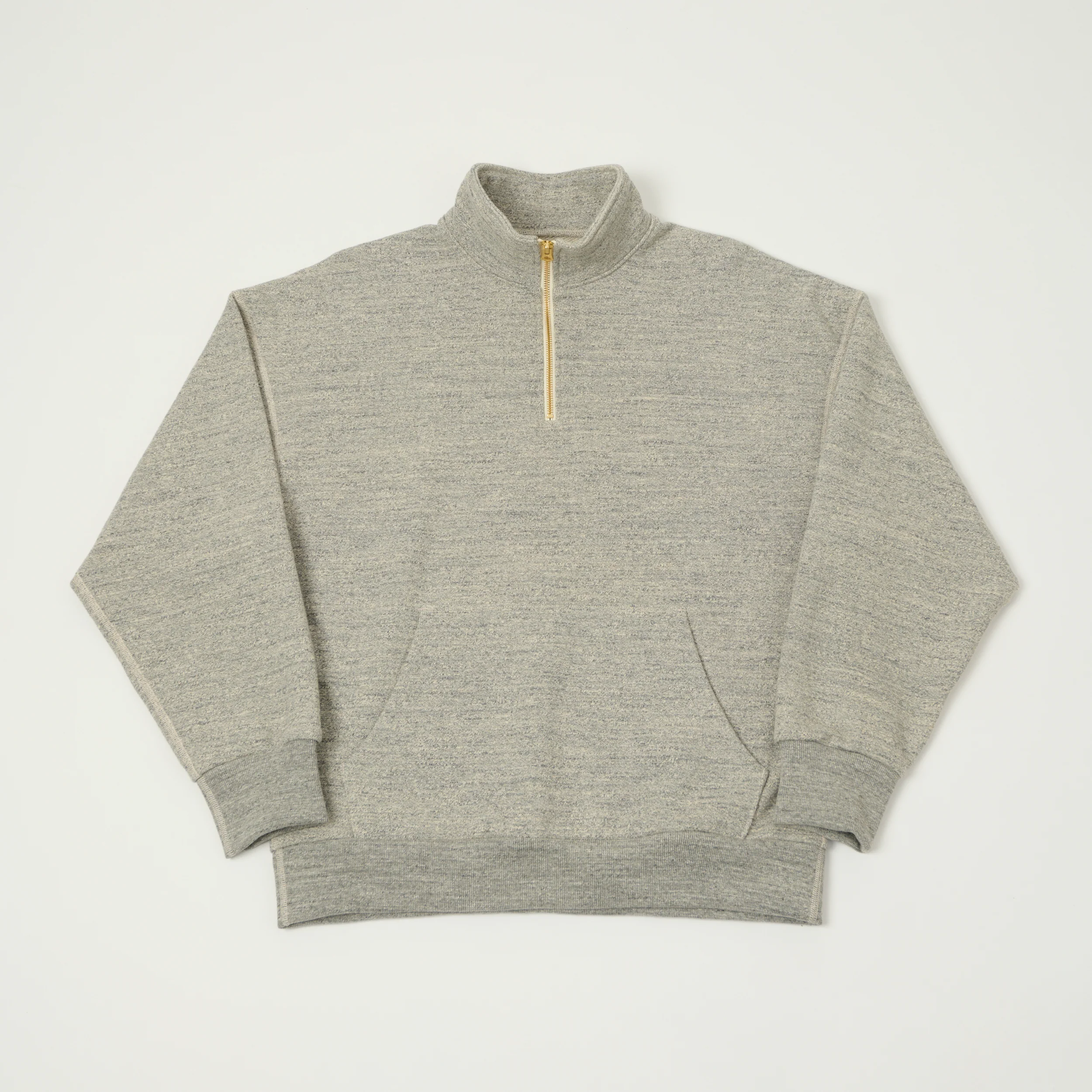 Jackman GG Half Zip Sweatshirt - Heather Grey