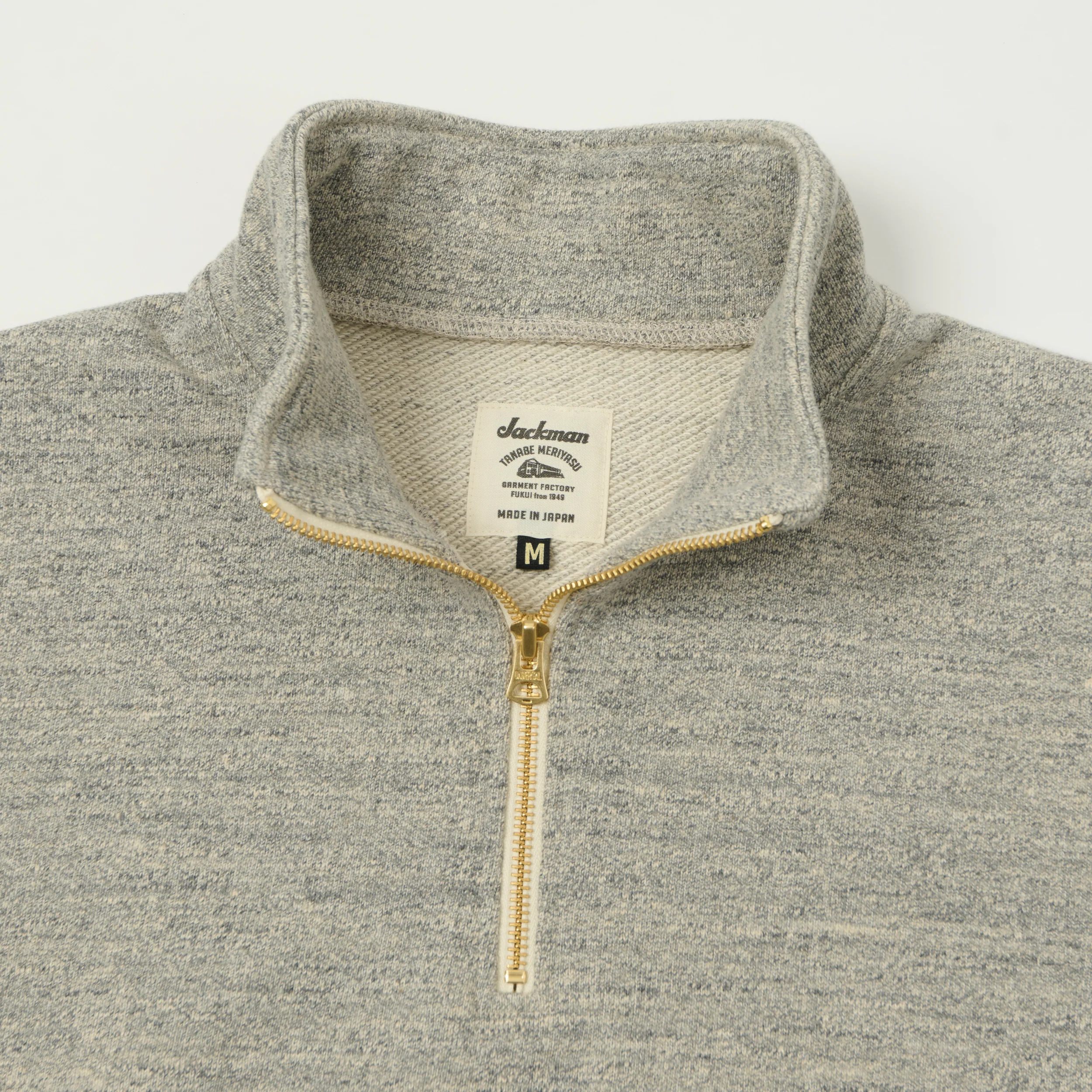 Jackman GG Half Zip Sweatshirt - Heather Grey - Image 2