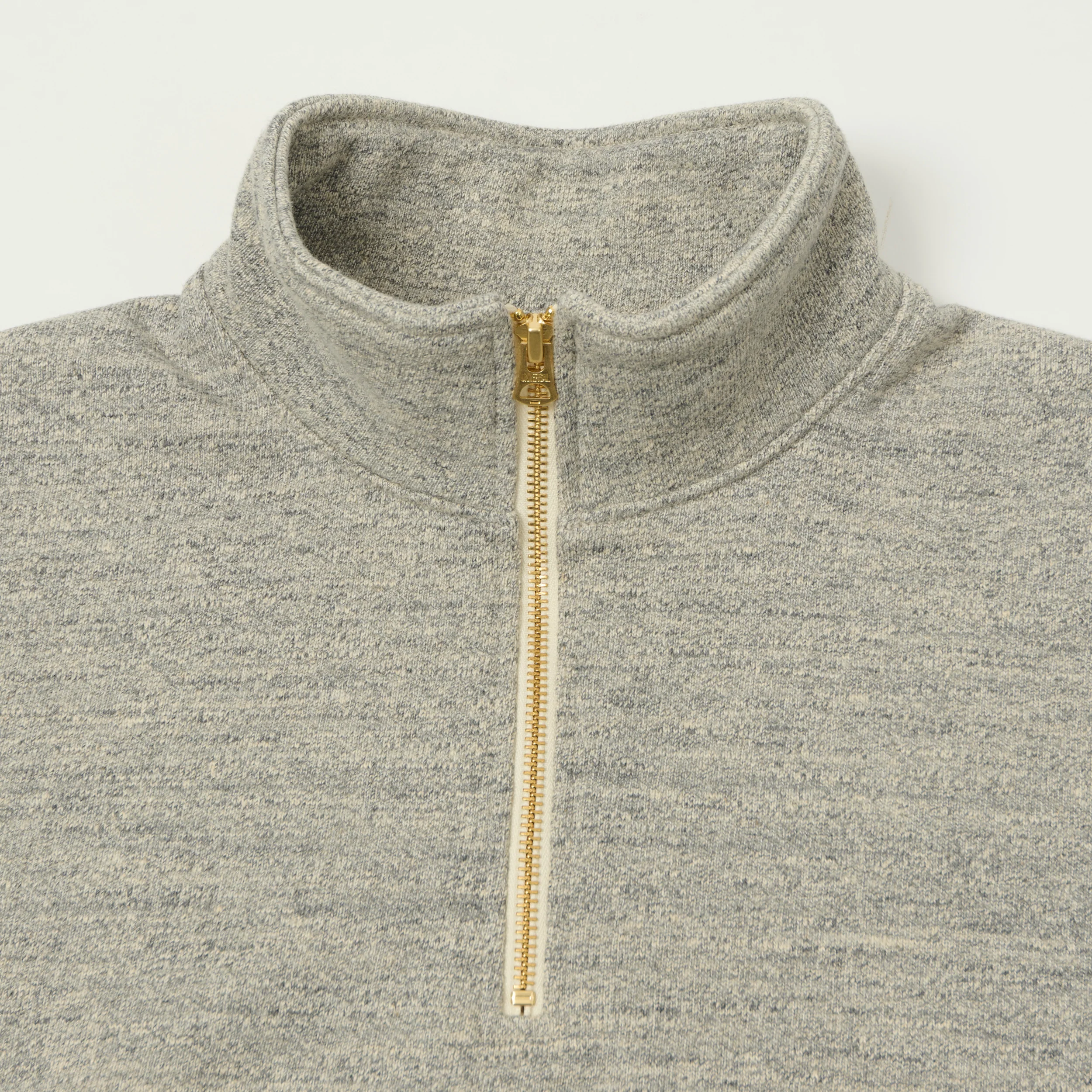 Jackman GG Half Zip Sweatshirt - Heather Grey - Image 4