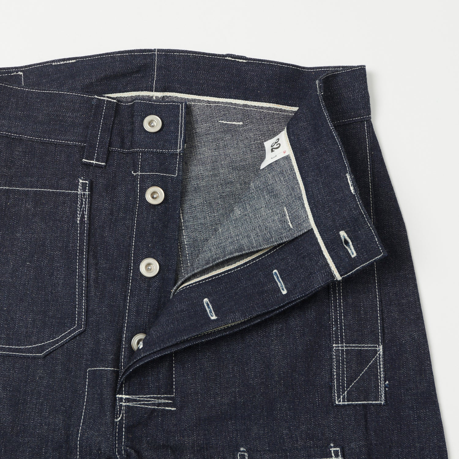John Gluckow Lot. JG-01 Denim 'Netmakers' Trousers - Raw - Image 3