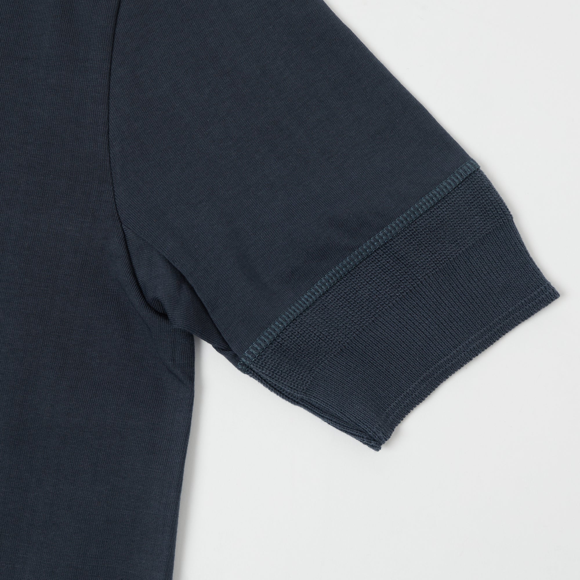 Merz b. Schwanen 207 Short Sleeve Henley - Navy - Image 4