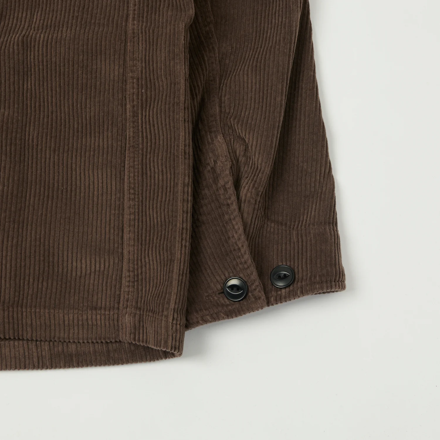 Merz b. Schwanen 'Good Basics' Corduroy Chore Jacket - Chocolate - Image 5
