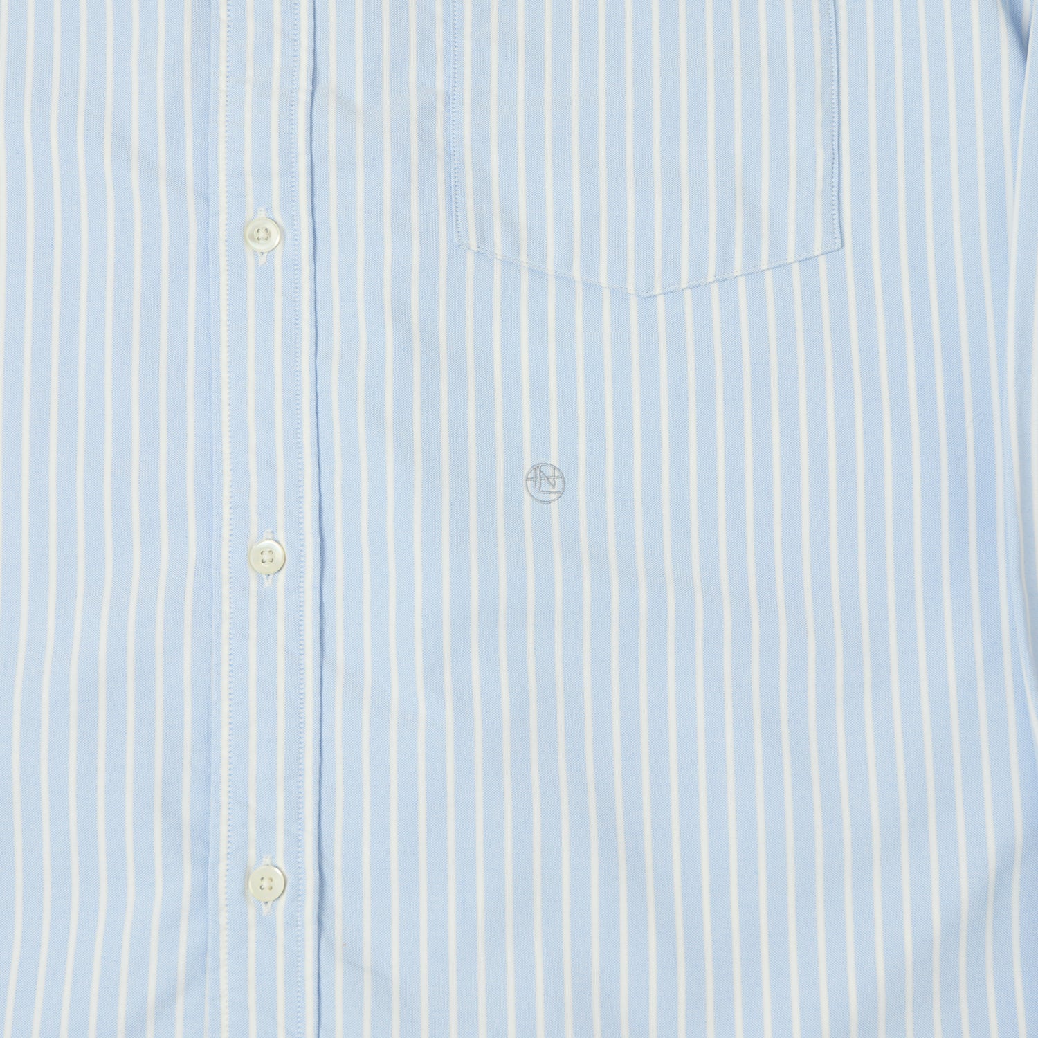 Nanamica Button Down Stripe Wind Shirt - Navy - Image 4