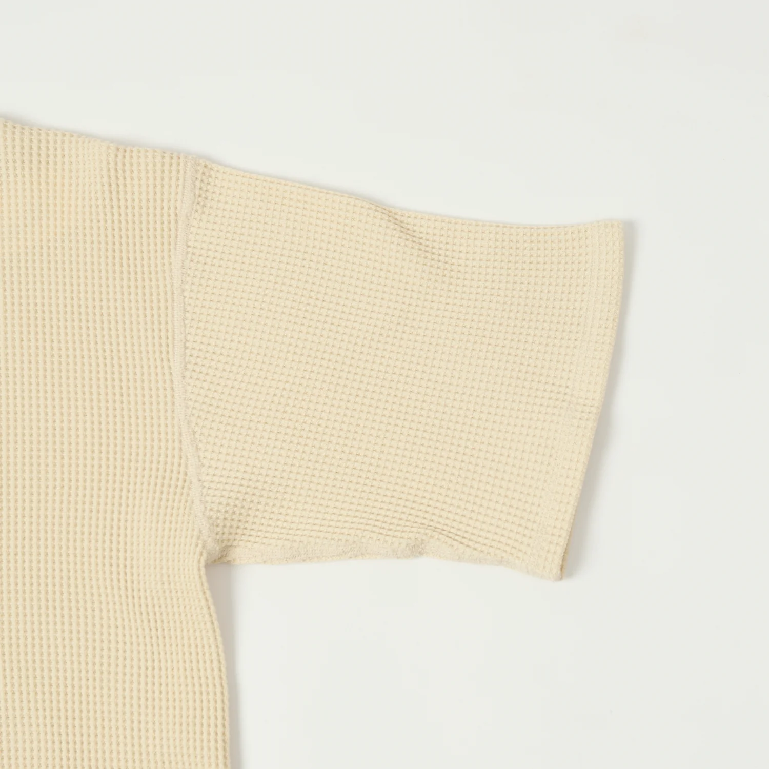 Nanamica Henley Neck Thermal T-Shirt - Natural - Image 3
