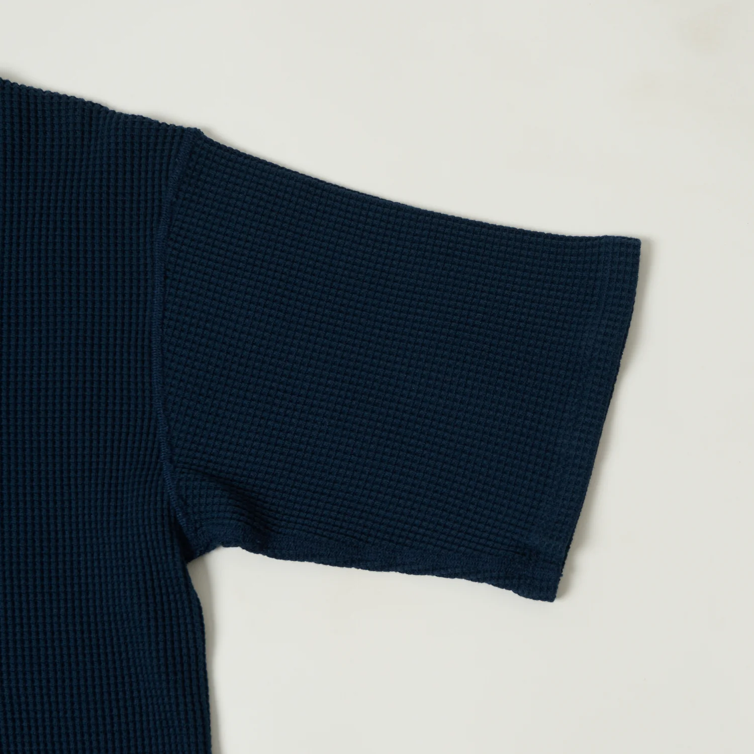 Nanamica Henley Neck Thermal T-Shirt - Navy - Image 3