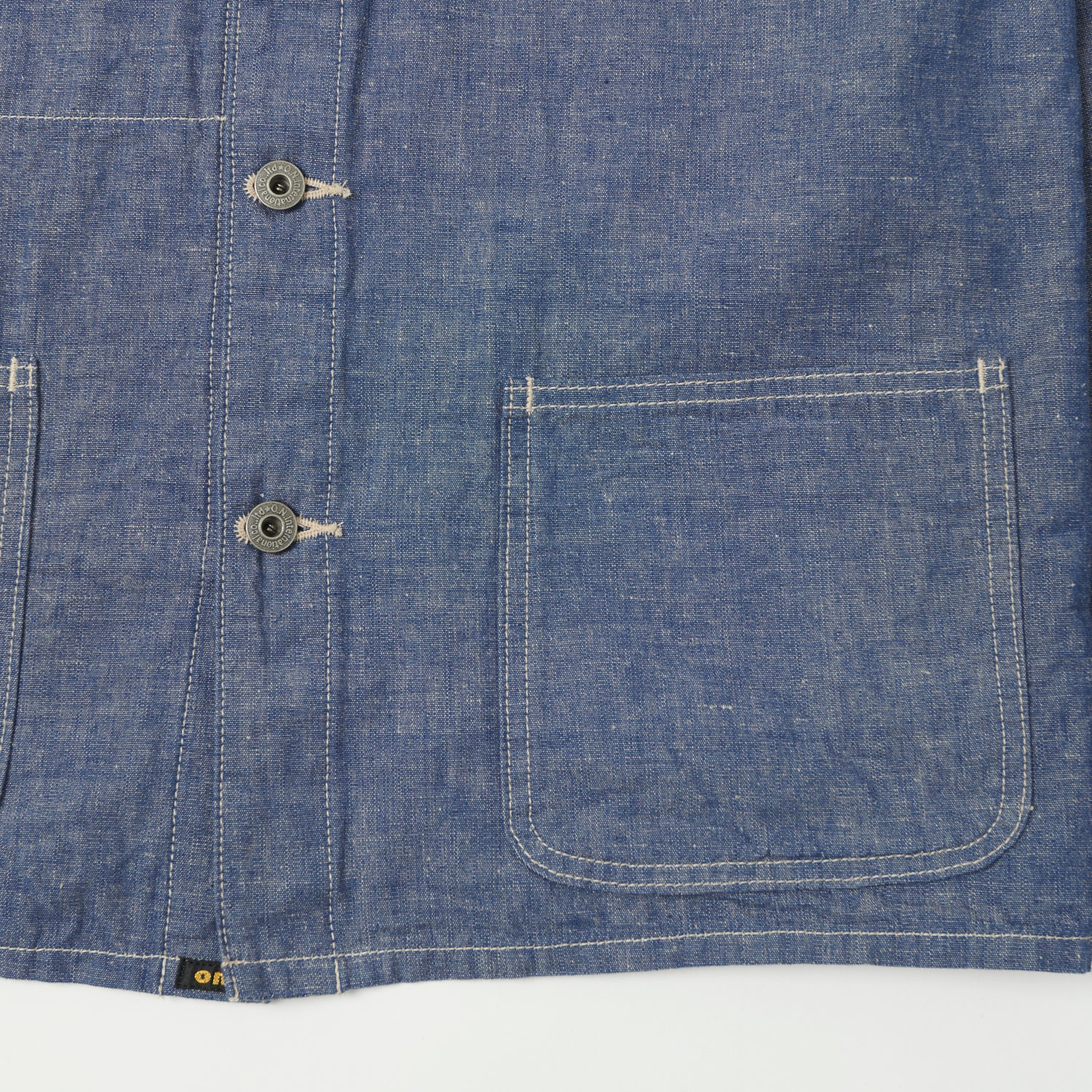ONI Denim 03101-HCBGY 8.3oz Heavy Chambray Coverall Jacket - Blue Grey One Wash - Image 3
