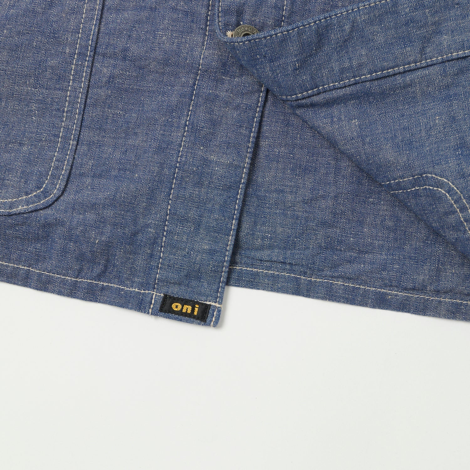 ONI Denim 03101-HCBGY 8.3oz Heavy Chambray Coverall Jacket - Blue Grey One Wash - Image 5