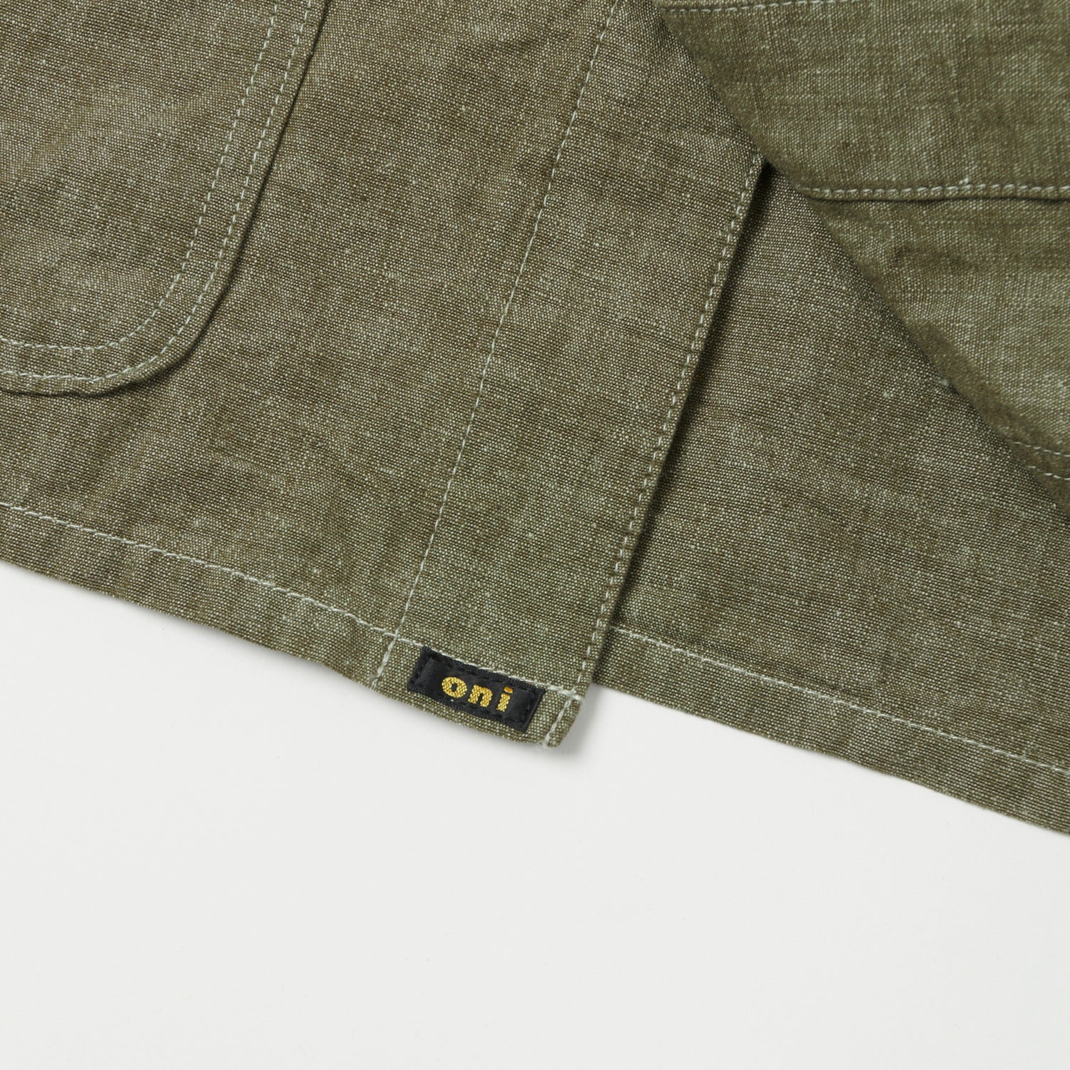 ONI Denim 03101-HCKOL 8.3oz Heavy Chambray Coverall Jacket - Khaki Olive One Wash - Image 5