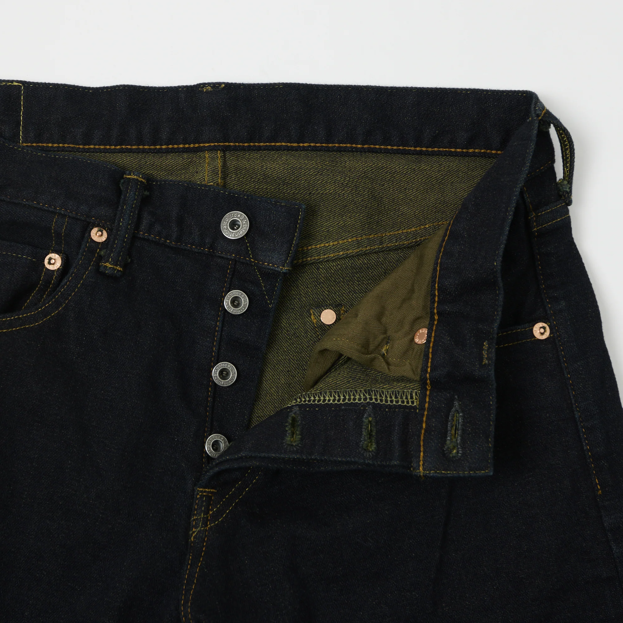 ONI Denim 122S-GR Slim Tapered Jean - Green Overdye One Wash - Image 3