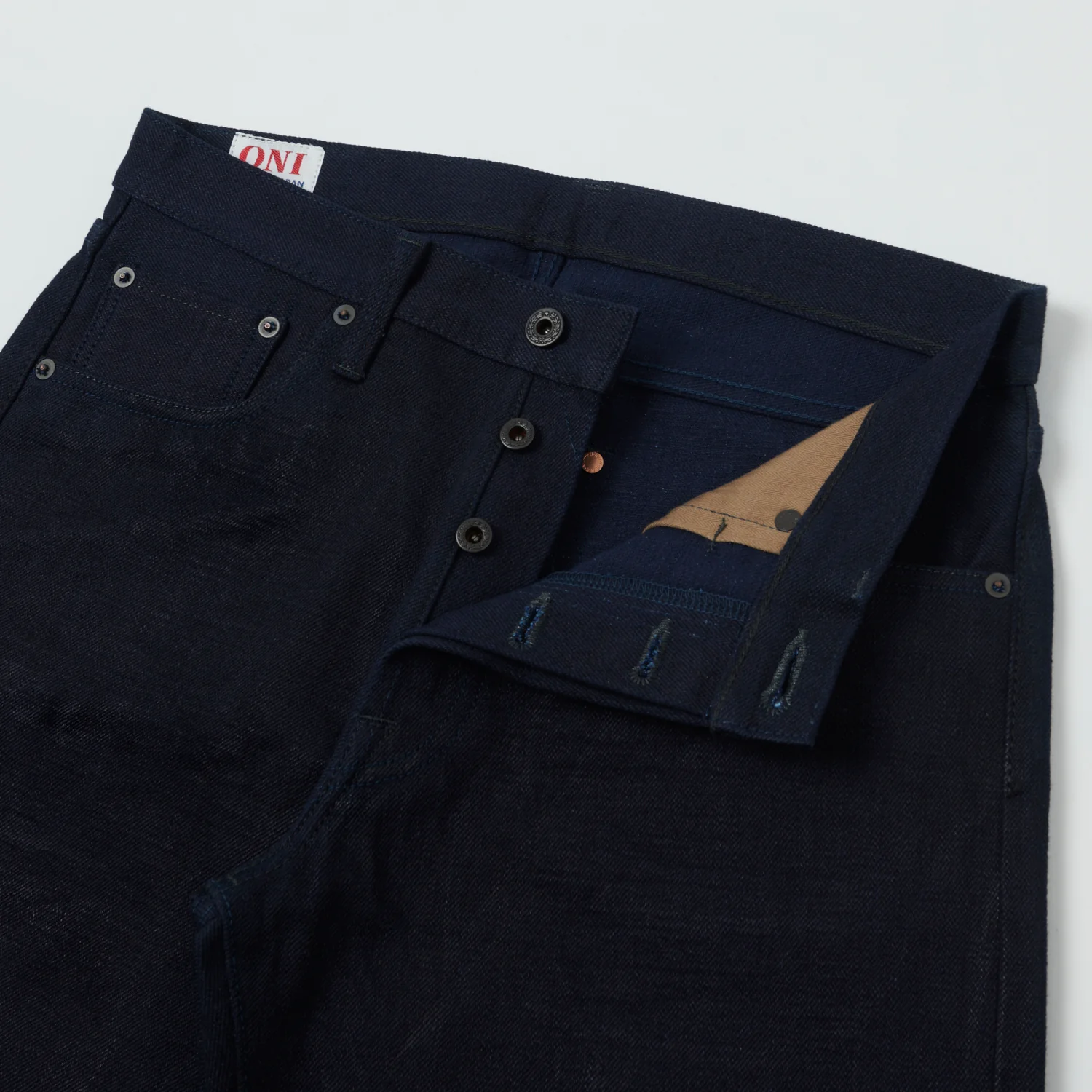 ONI Denim 552 Double Indigo 17oz Slim Straight Jean - Raw - Image 5