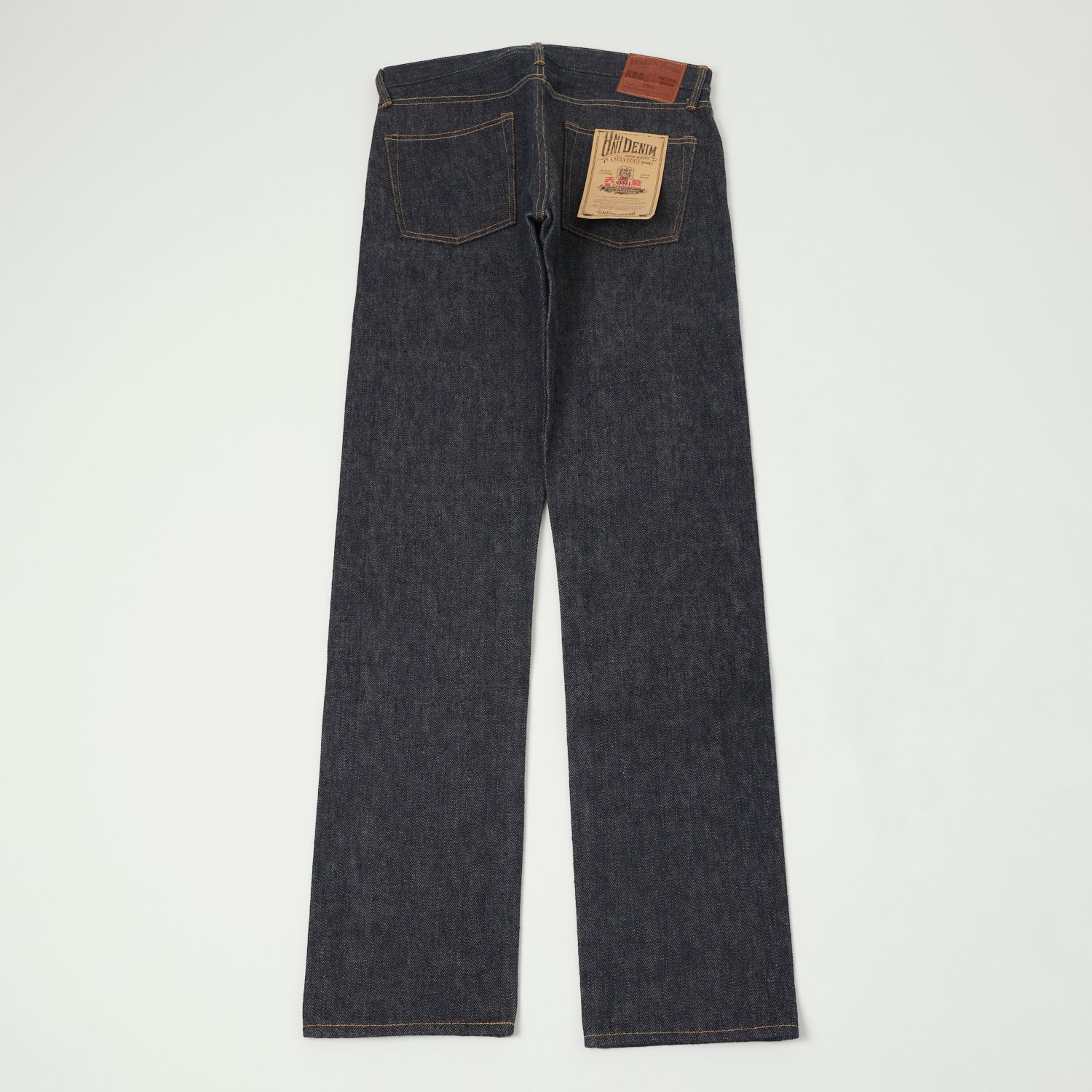 ONI Denim 552 Natural Indigo Secret Denim 20oz Slim Straight Jean - Raw - Image 3
