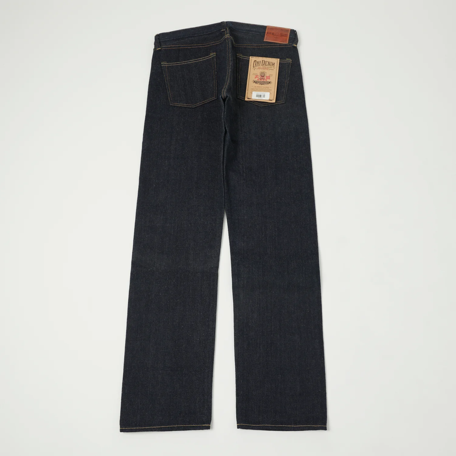 ONI Denim 575 22oz Natural Indigo 'Kabuki' Selvage Slim Straight Jean - Raw - Image 3