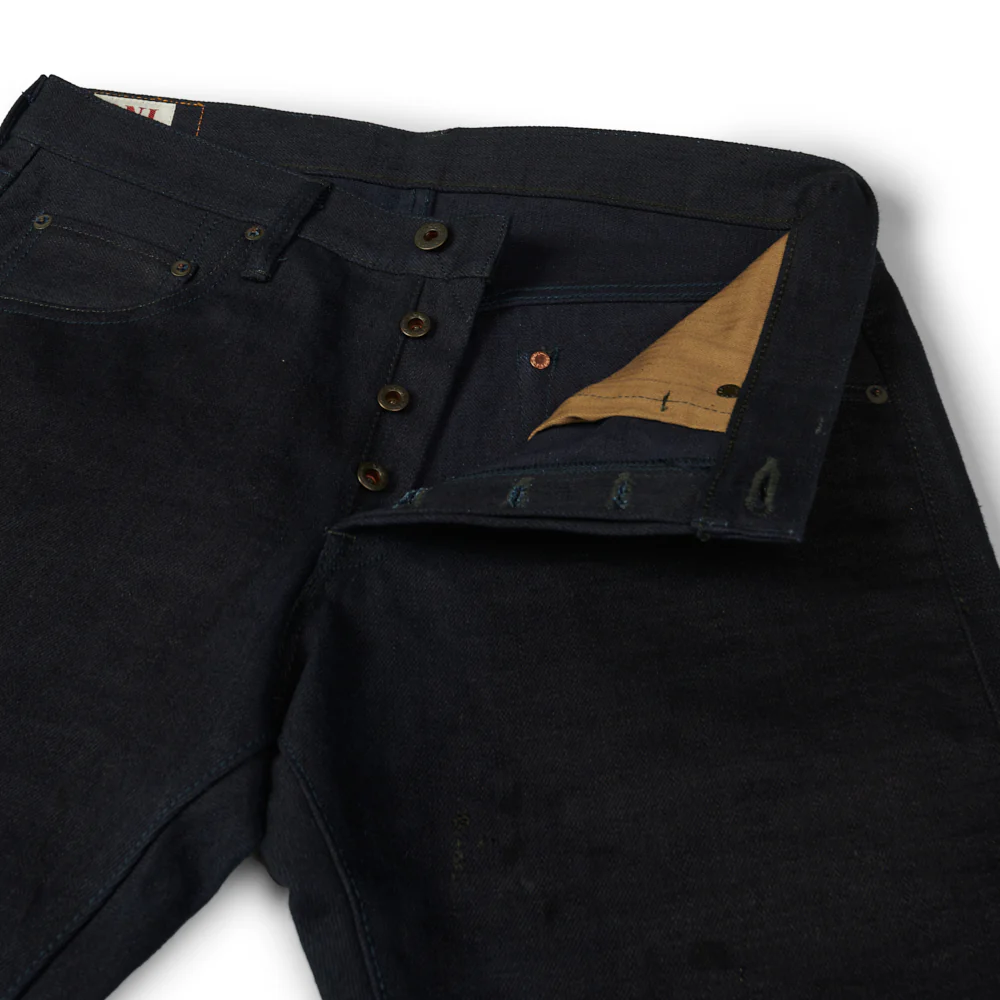 ONI Denim 602 17oz Deep Indigo Regular Tapered Jean - Raw - Image 3